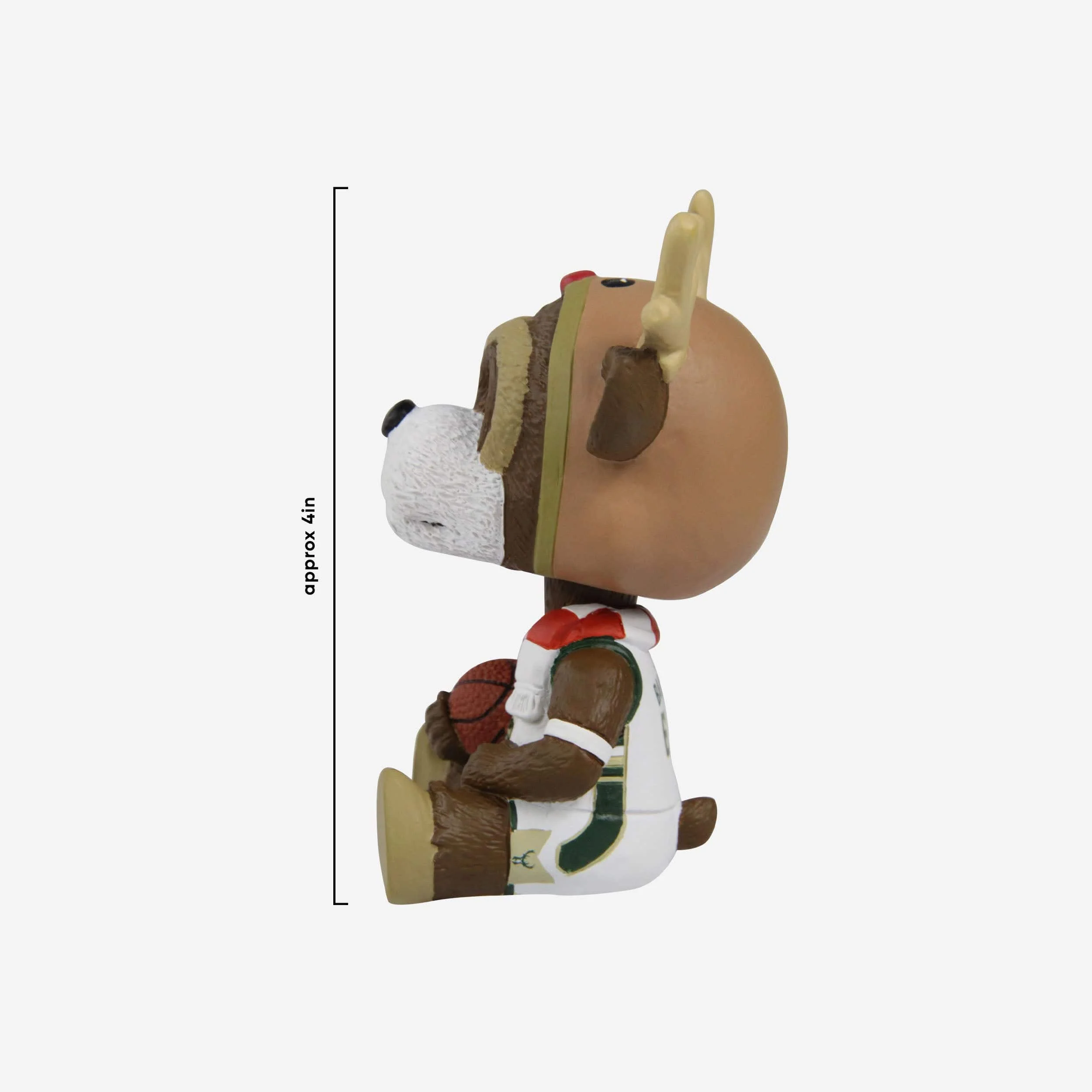 Bango Milwaukee Bucks Christmas Mascot Bobble Bro Mini Bobblehead - Image 3
