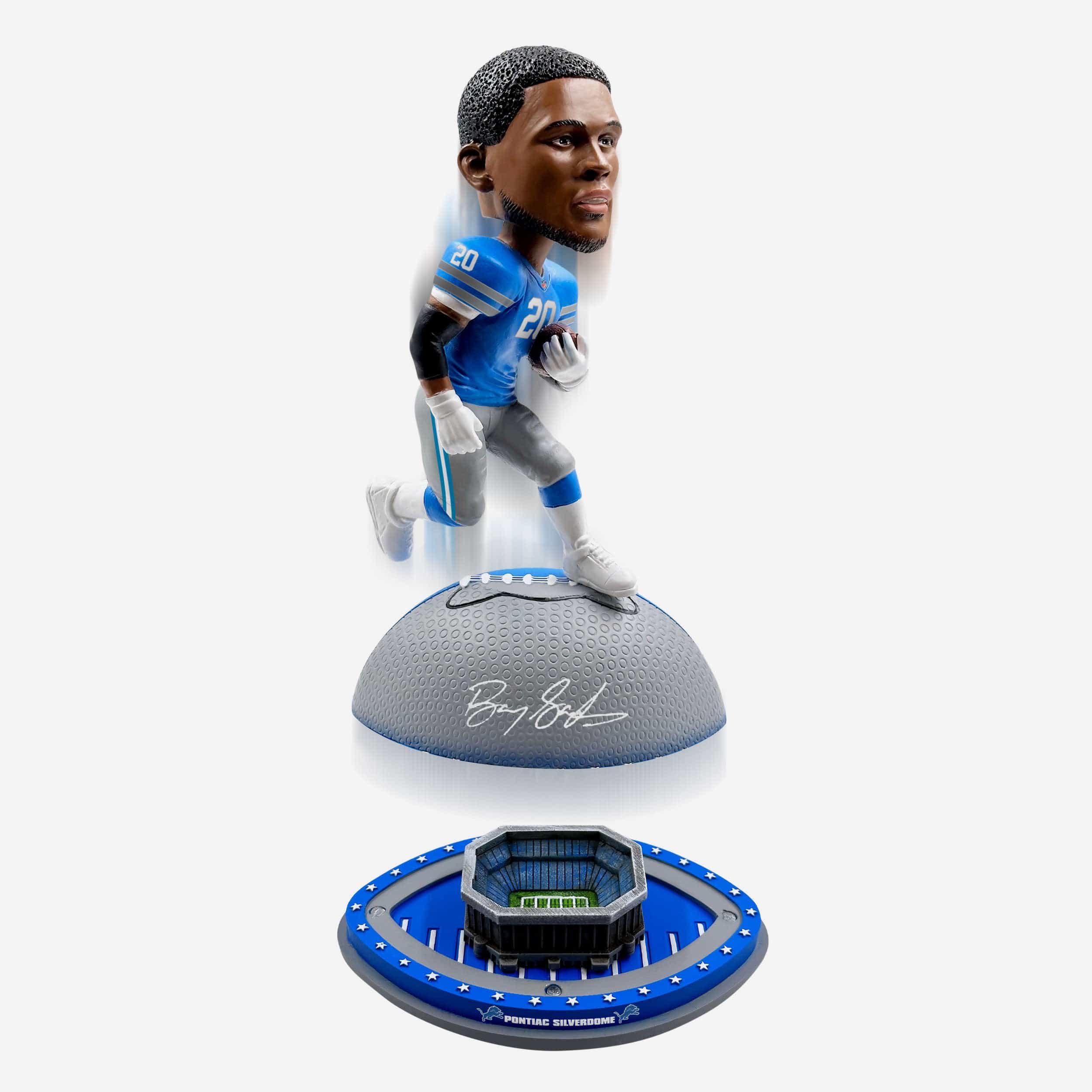 Barry Sanders Detroit Lions Magnetic Stadium Base Bobblehead - Image 2