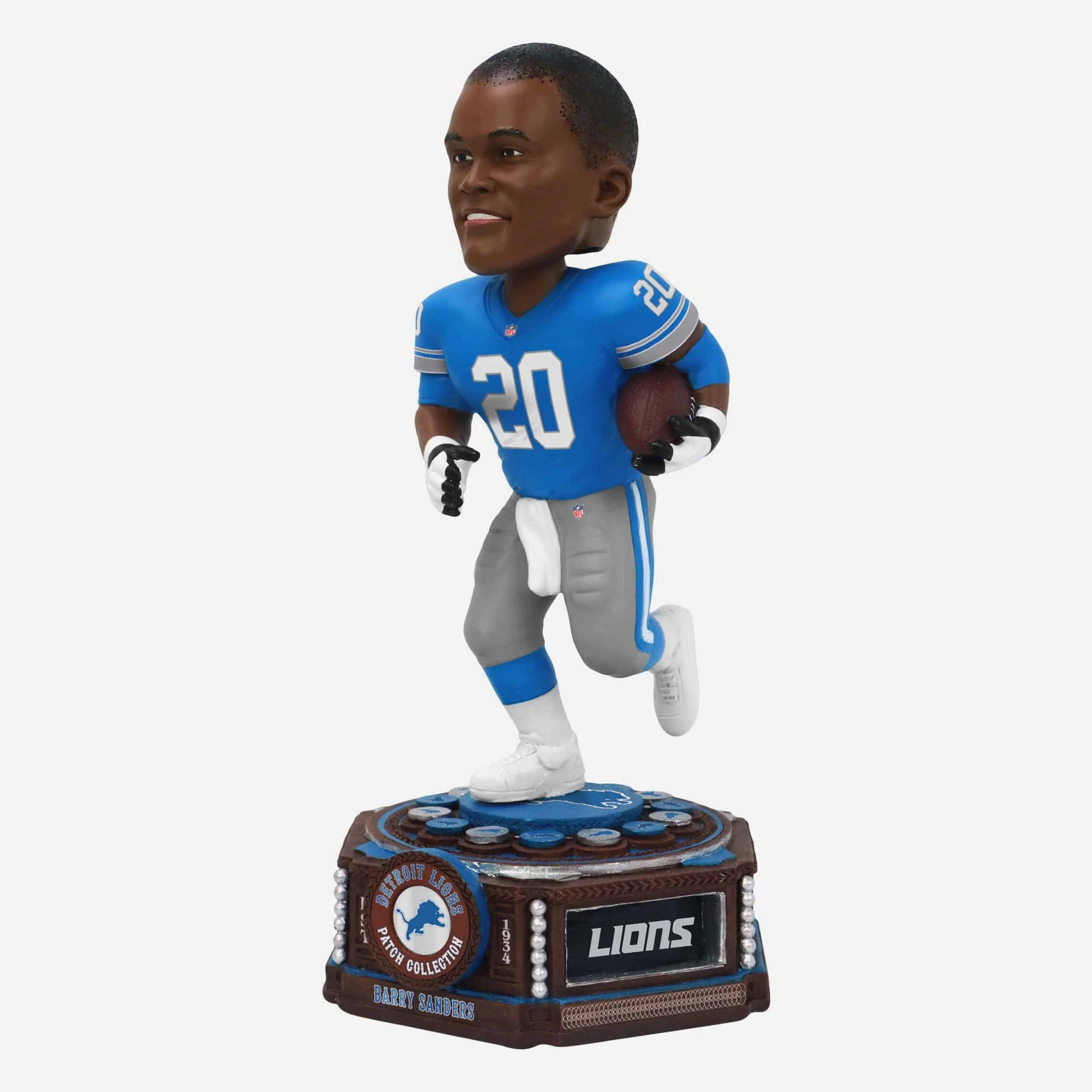 Barry Sanders Detroit Lions Patch Collection Bobblehead - Image 4