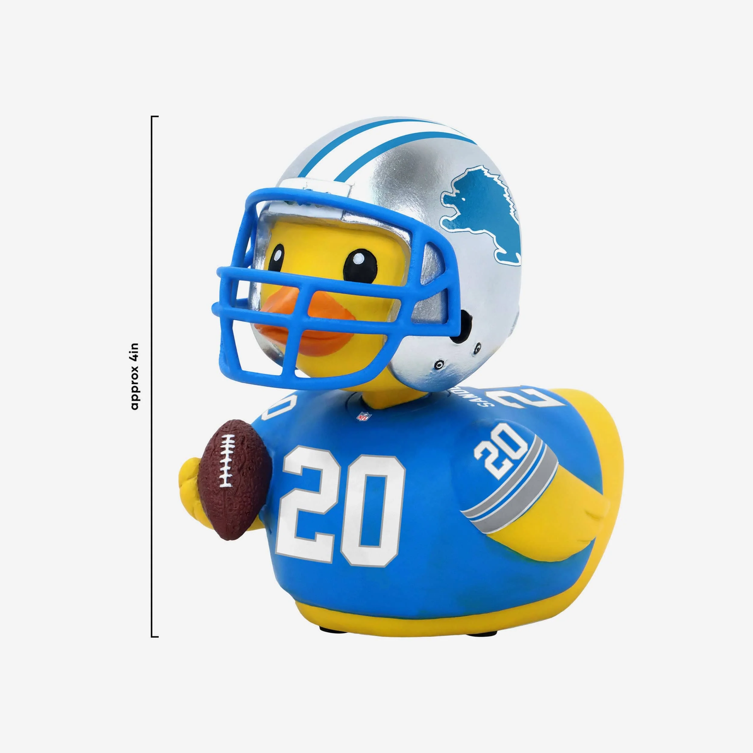 Barry Sanders Detroit Lions Player Bobble Duck Mini Bobblehead - Image 4