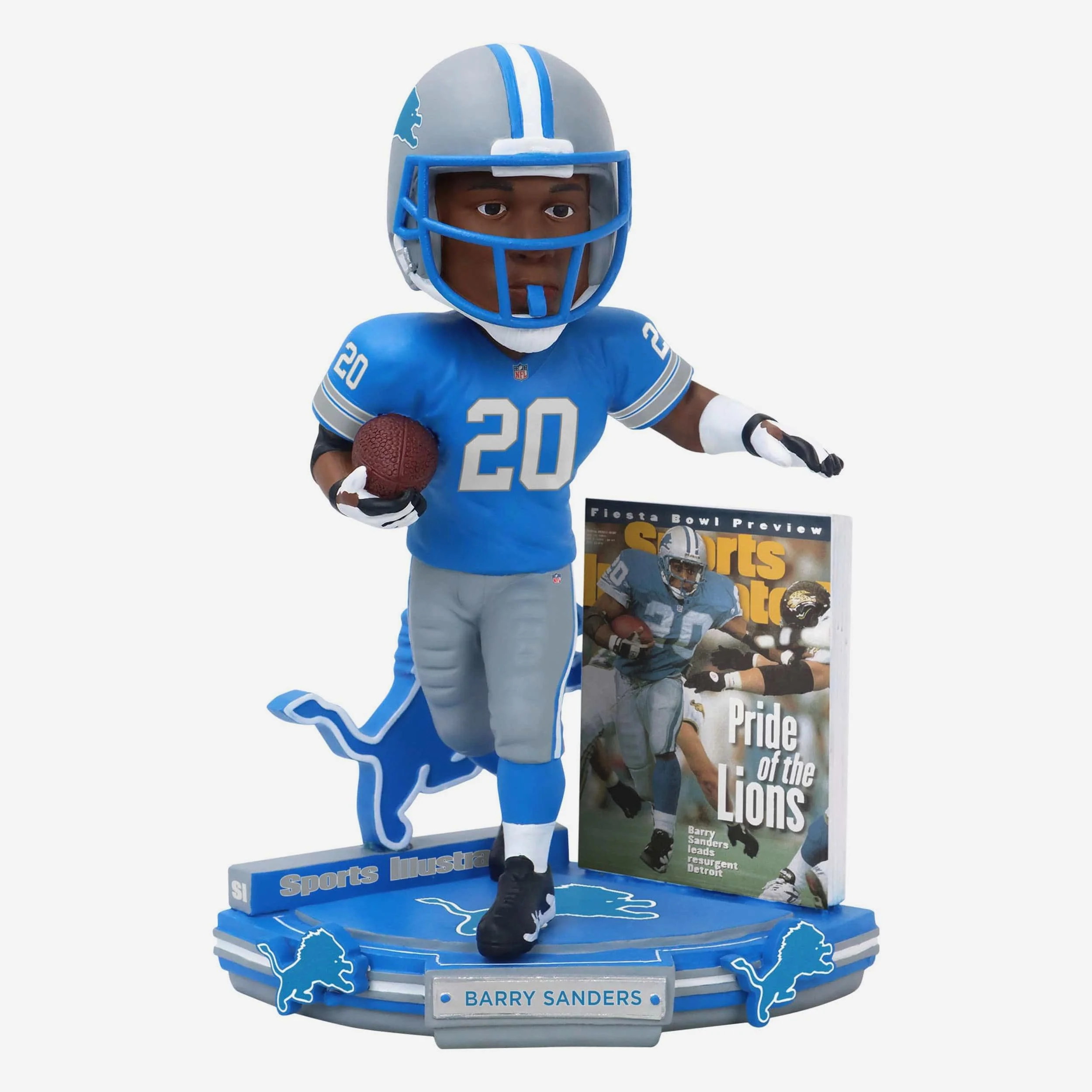 Barry Sanders Detroit Lions Pride of the Lions Sports Illustrated Cover Bobblehead