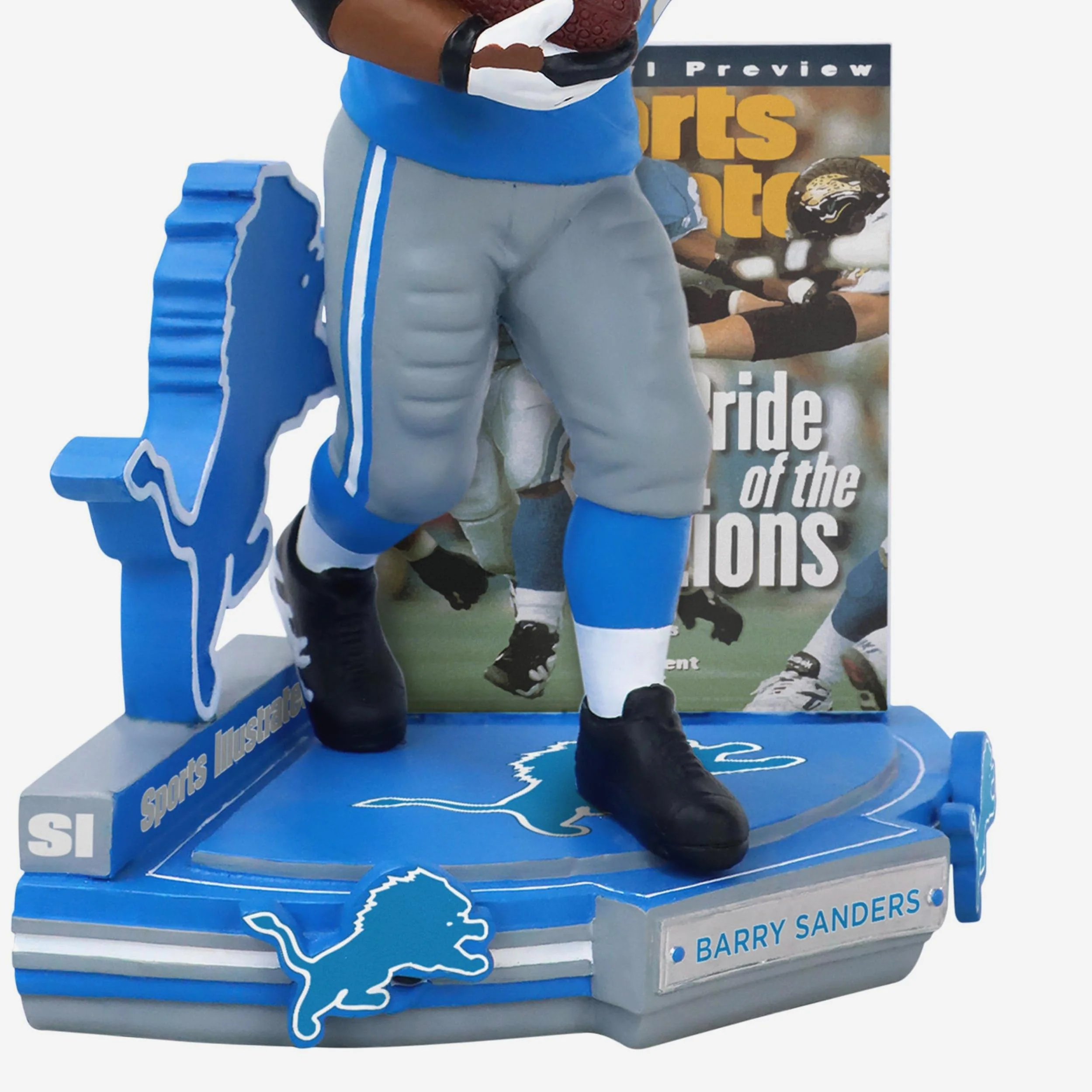 Barry Sanders Detroit Lions Pride of the Lions Sports Illustrated Cover Bobblehead - Image 4