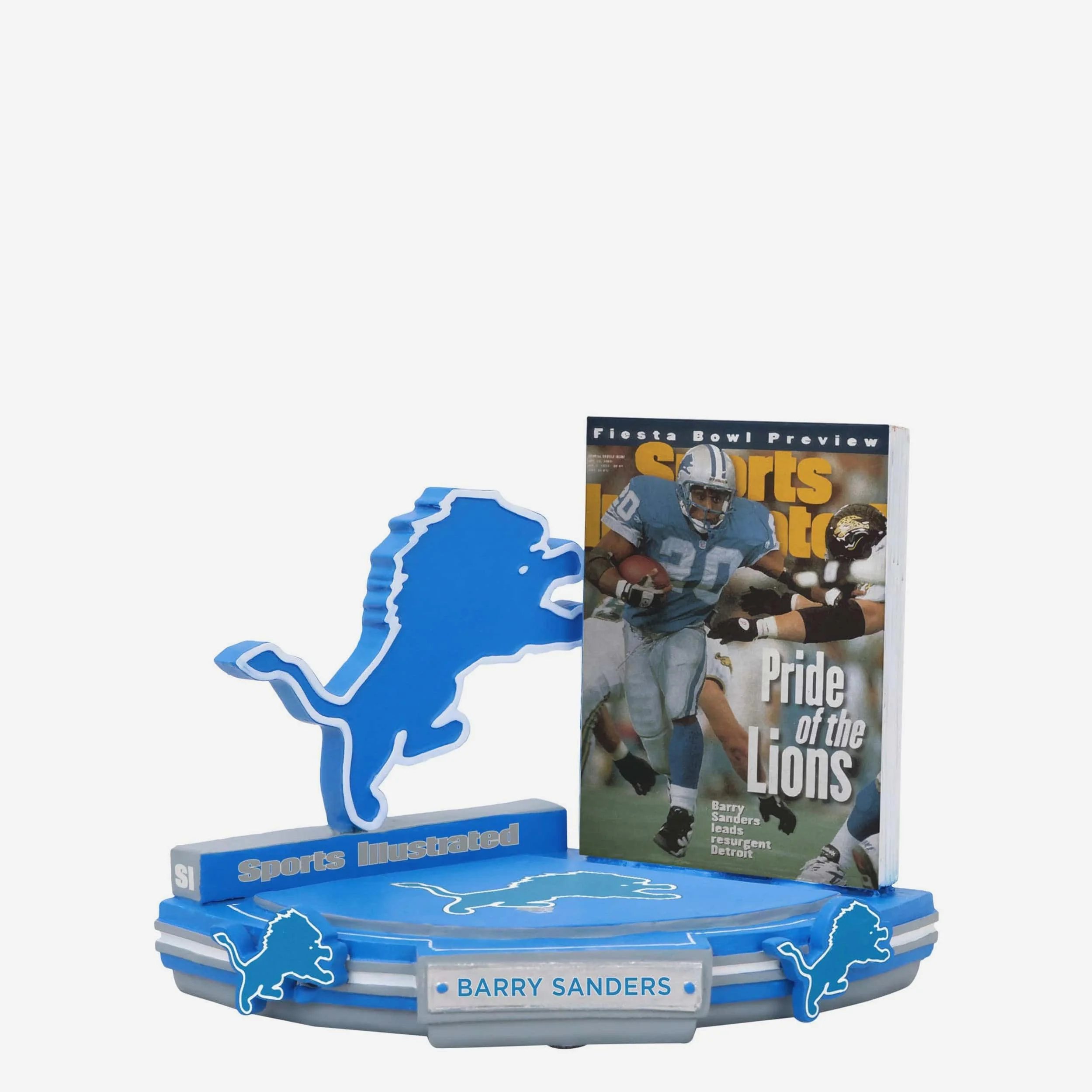 Barry Sanders Detroit Lions Pride of the Lions Sports Illustrated Cover Bobblehead - Image 5