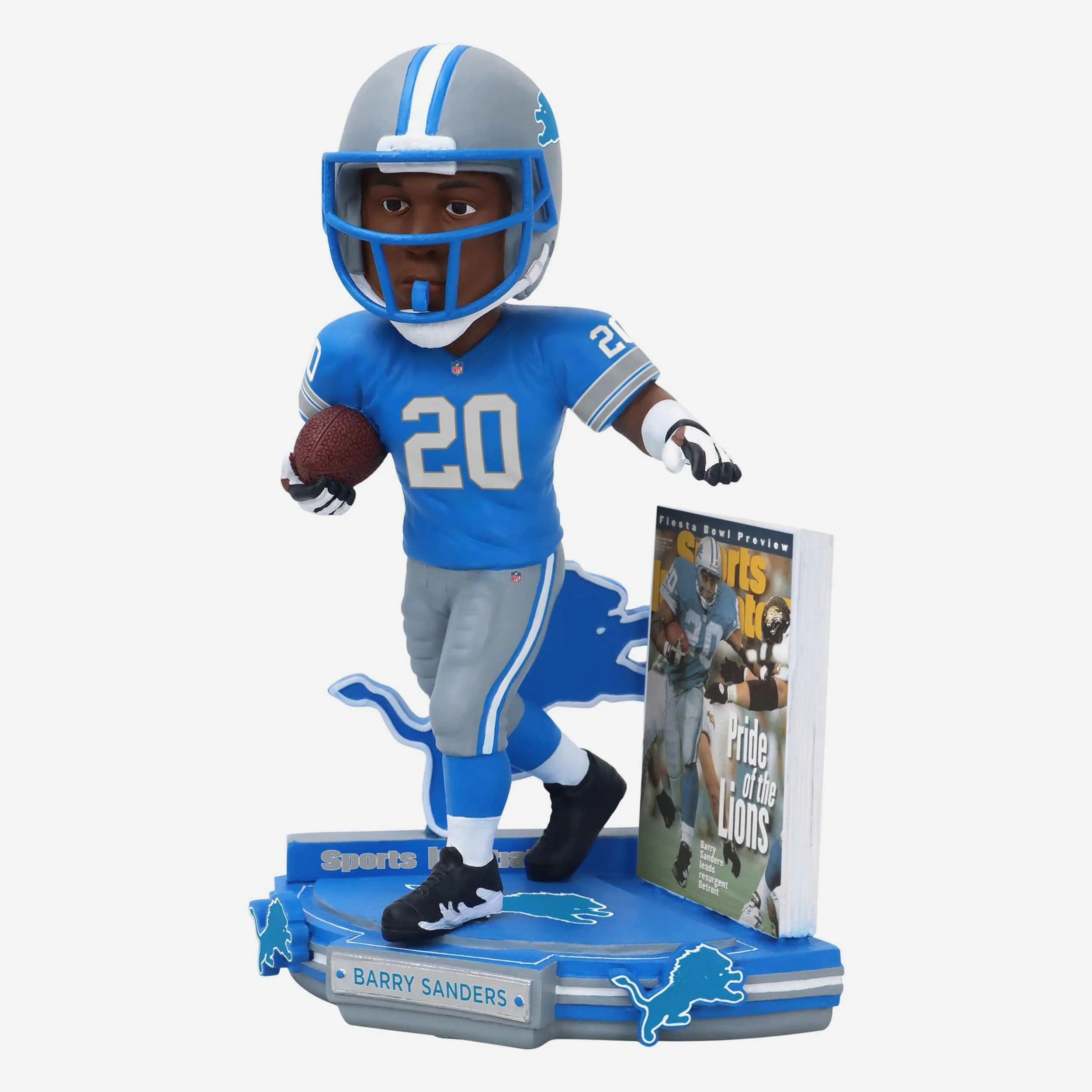 Barry Sanders Detroit Lions Pride of the Lions Sports Illustrated Cover Bobblehead - Image 6