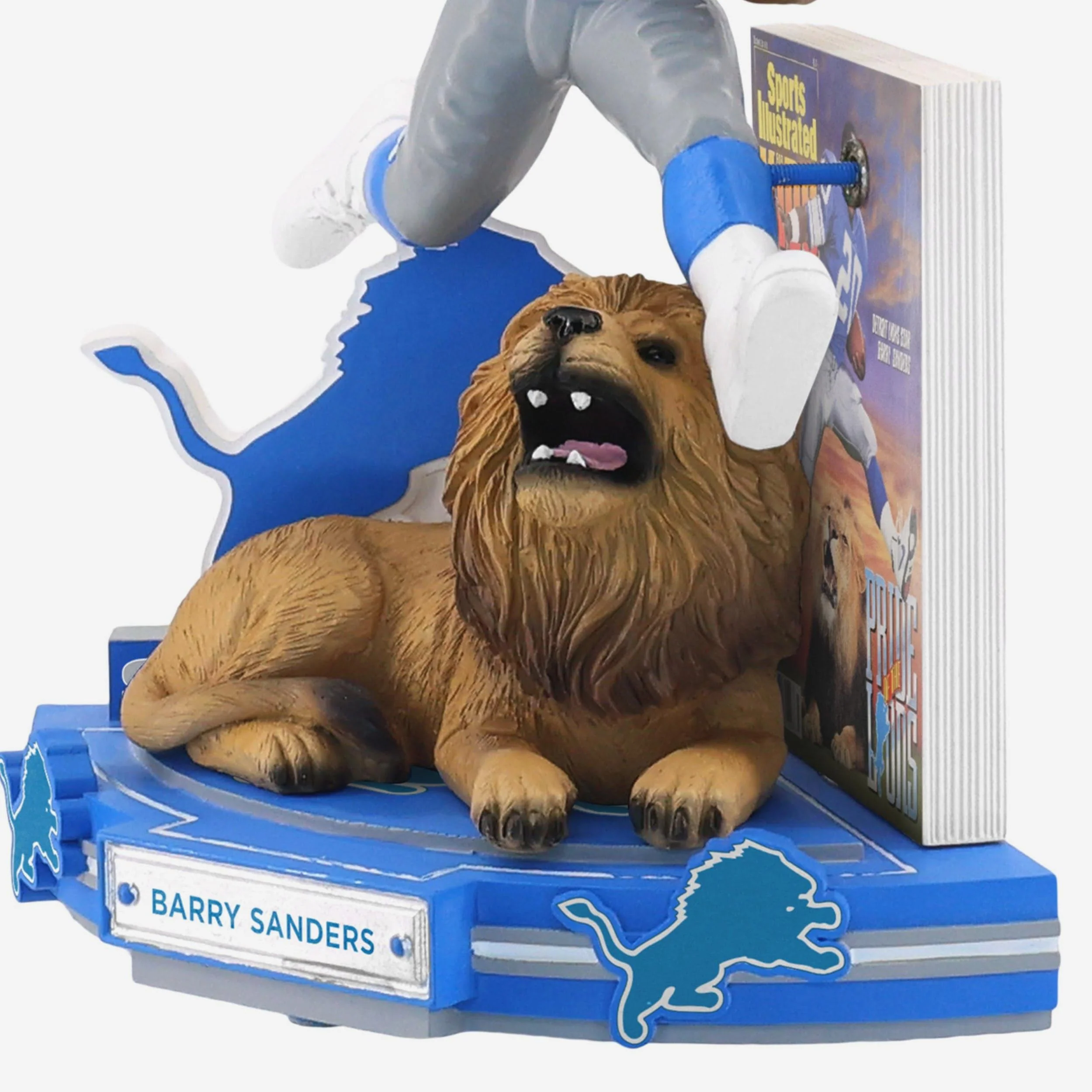 Barry Sanders Detroit Lions Pride of the Lions Sports Illustrated Kids Cover Bobblehead - Image 3