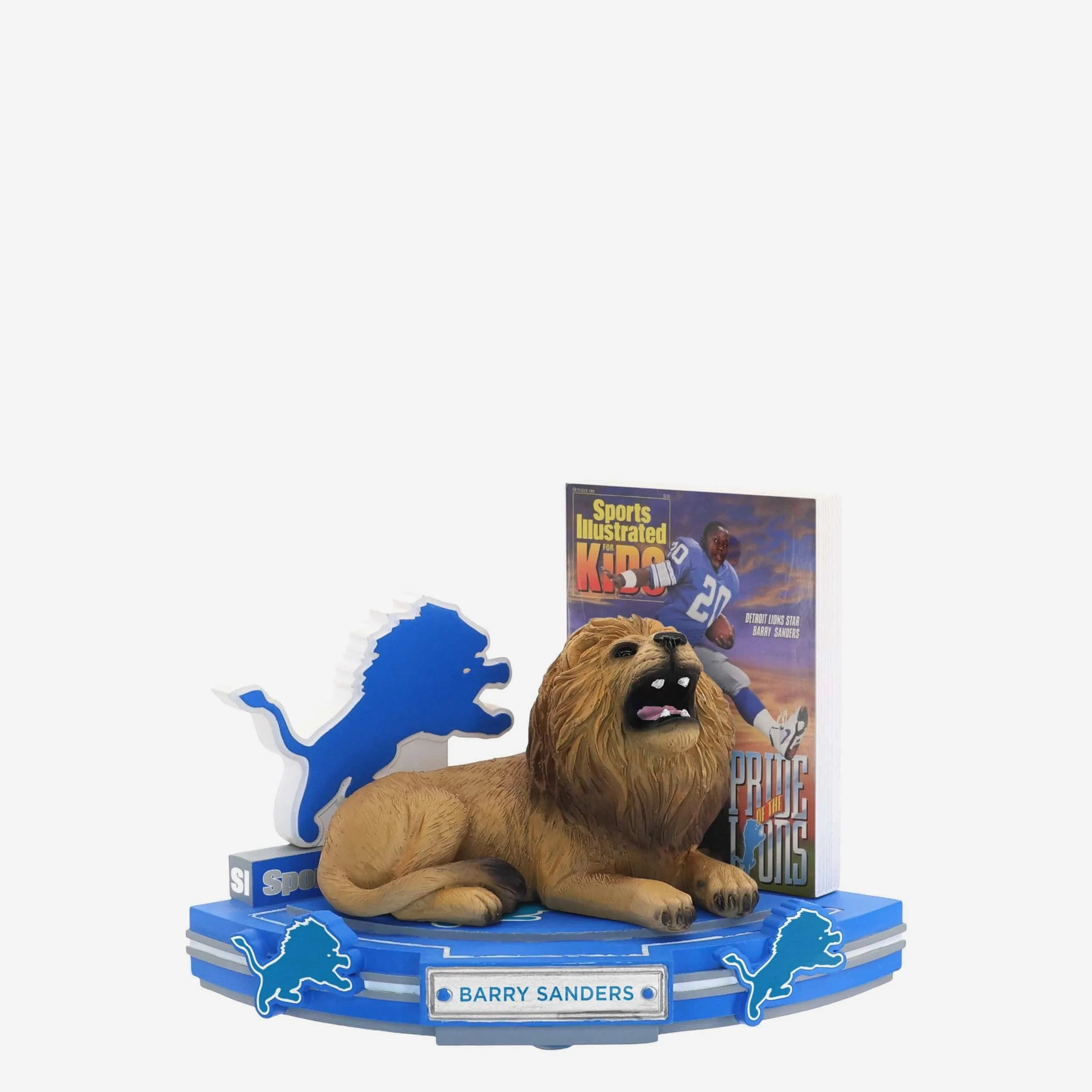 Barry Sanders Detroit Lions Pride of the Lions Sports Illustrated Kids Cover Bobblehead - Image 4