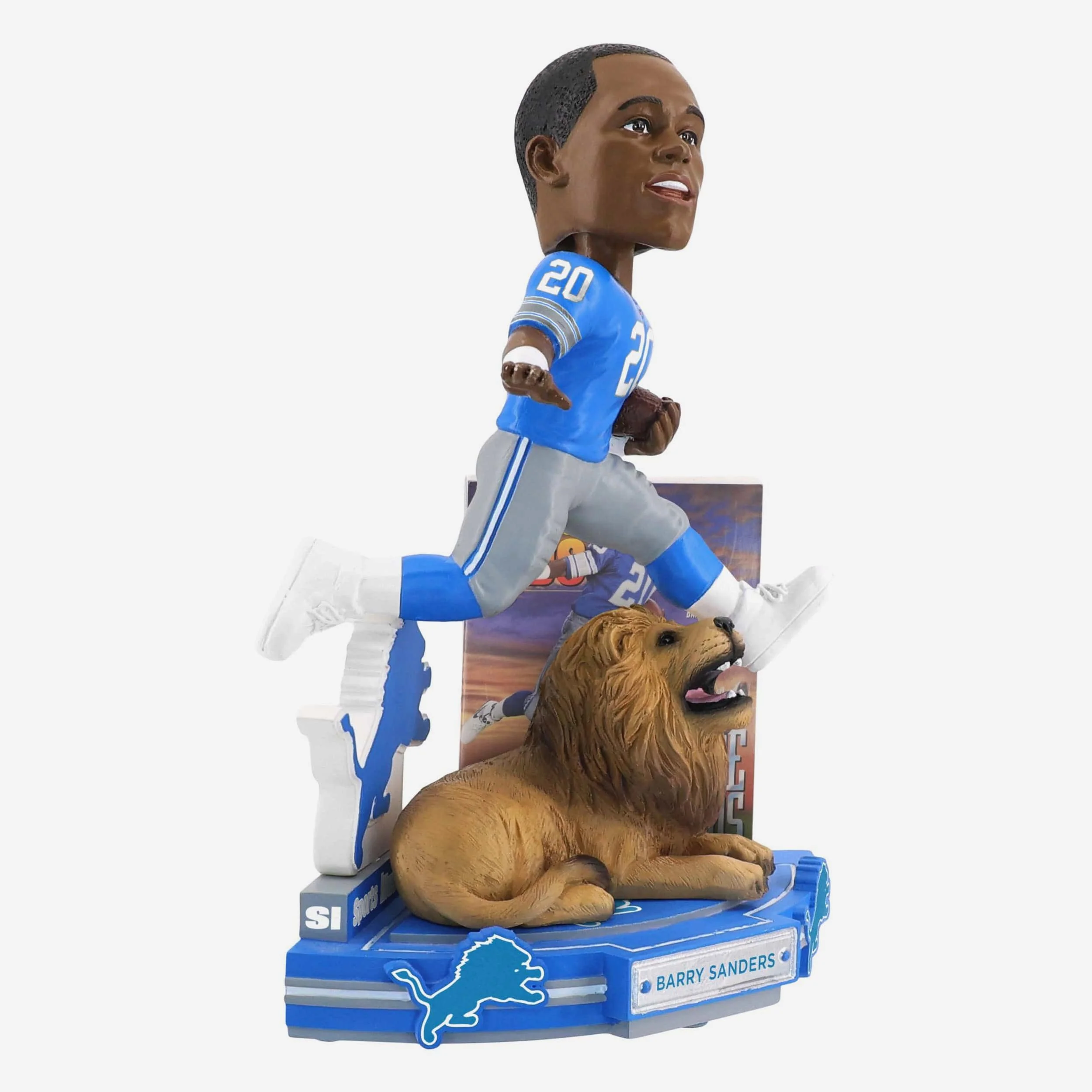 Barry Sanders Detroit Lions Pride of the Lions Sports Illustrated Kids Cover Bobblehead - Image 5