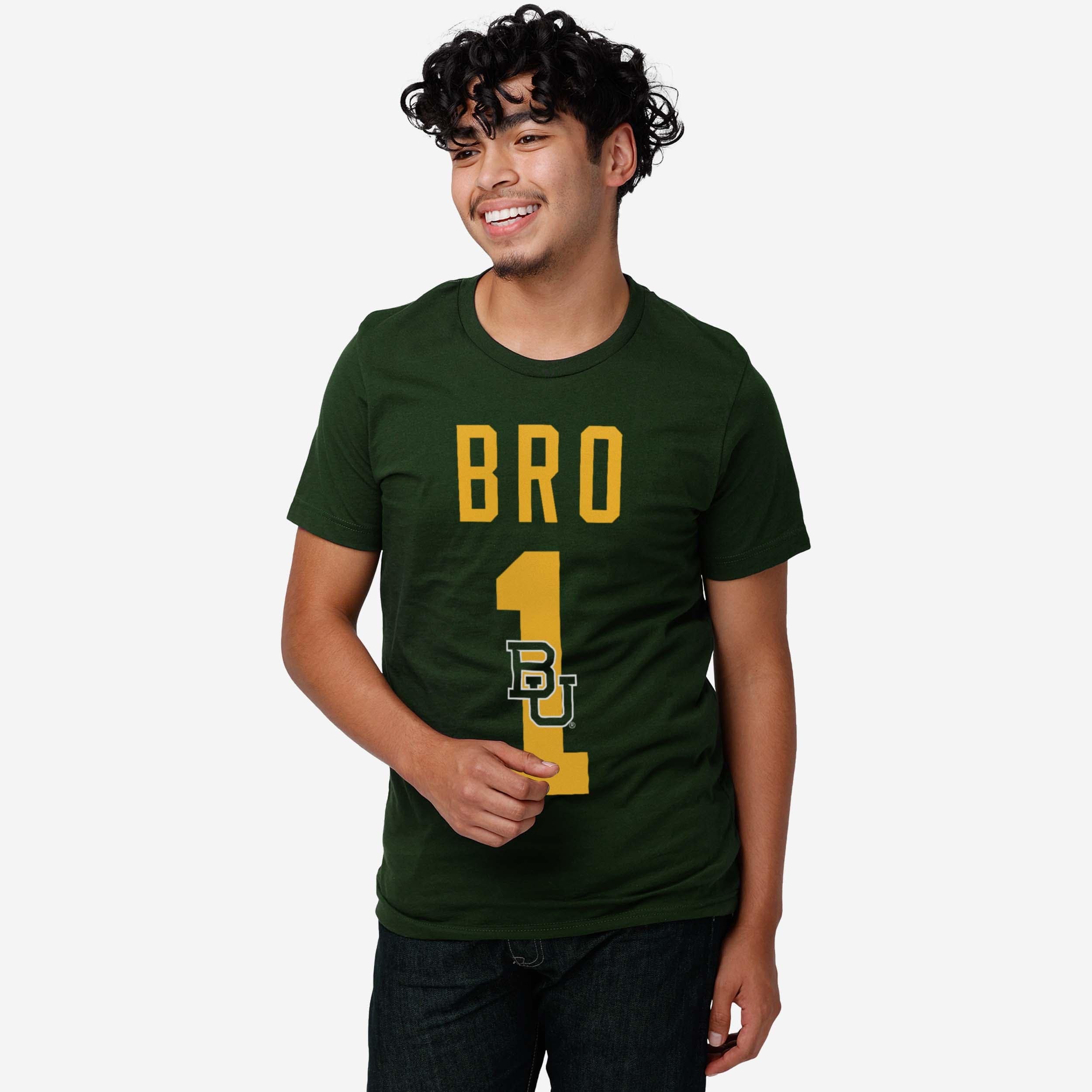 Baylor Bears Number 1 Bro T-Shirt - Image 2