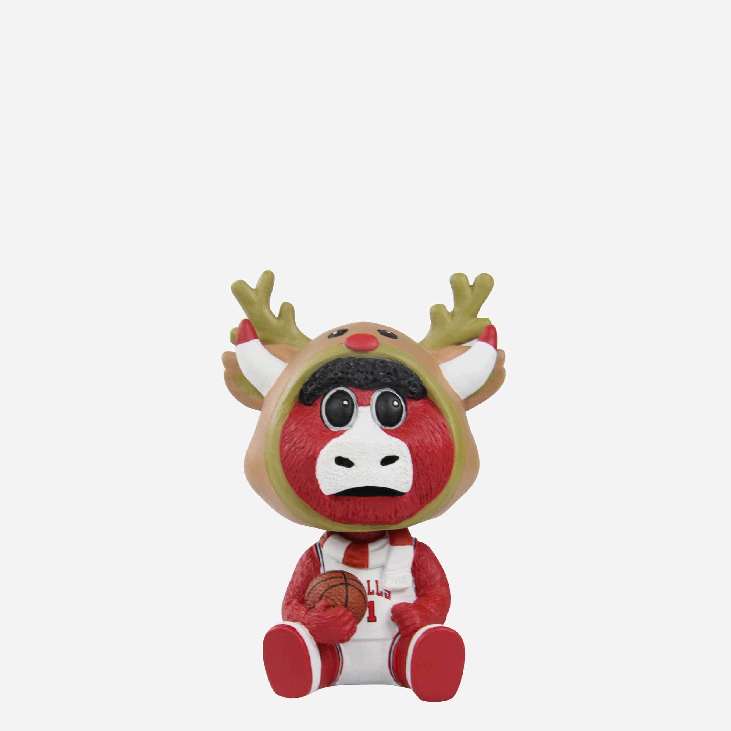 Benny The Bull Chicago Bulls Christmas Mascot Bobble Bro Mini Bobblehead