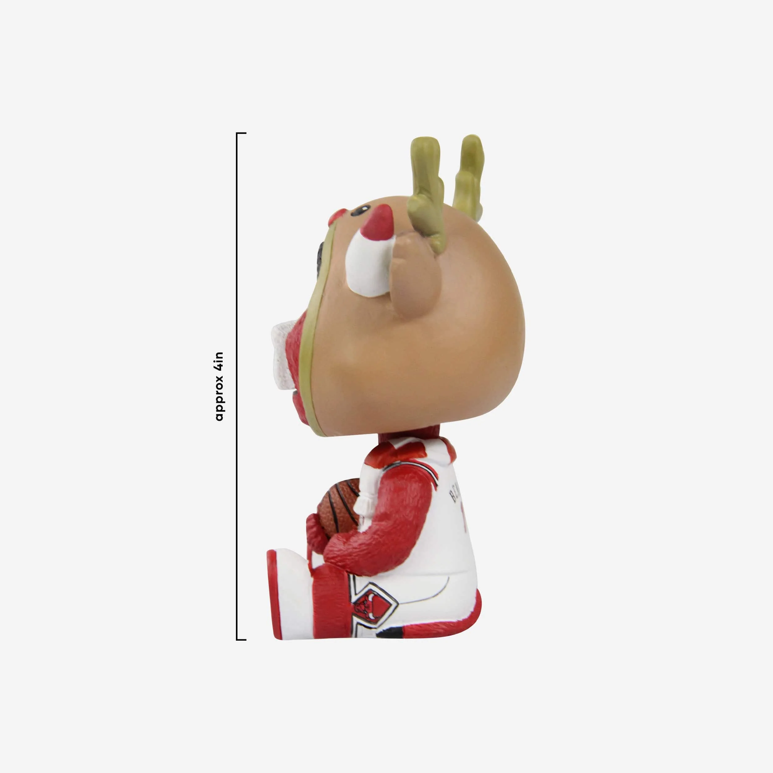 Benny The Bull Chicago Bulls Christmas Mascot Bobble Bro Mini Bobblehead - Image 3