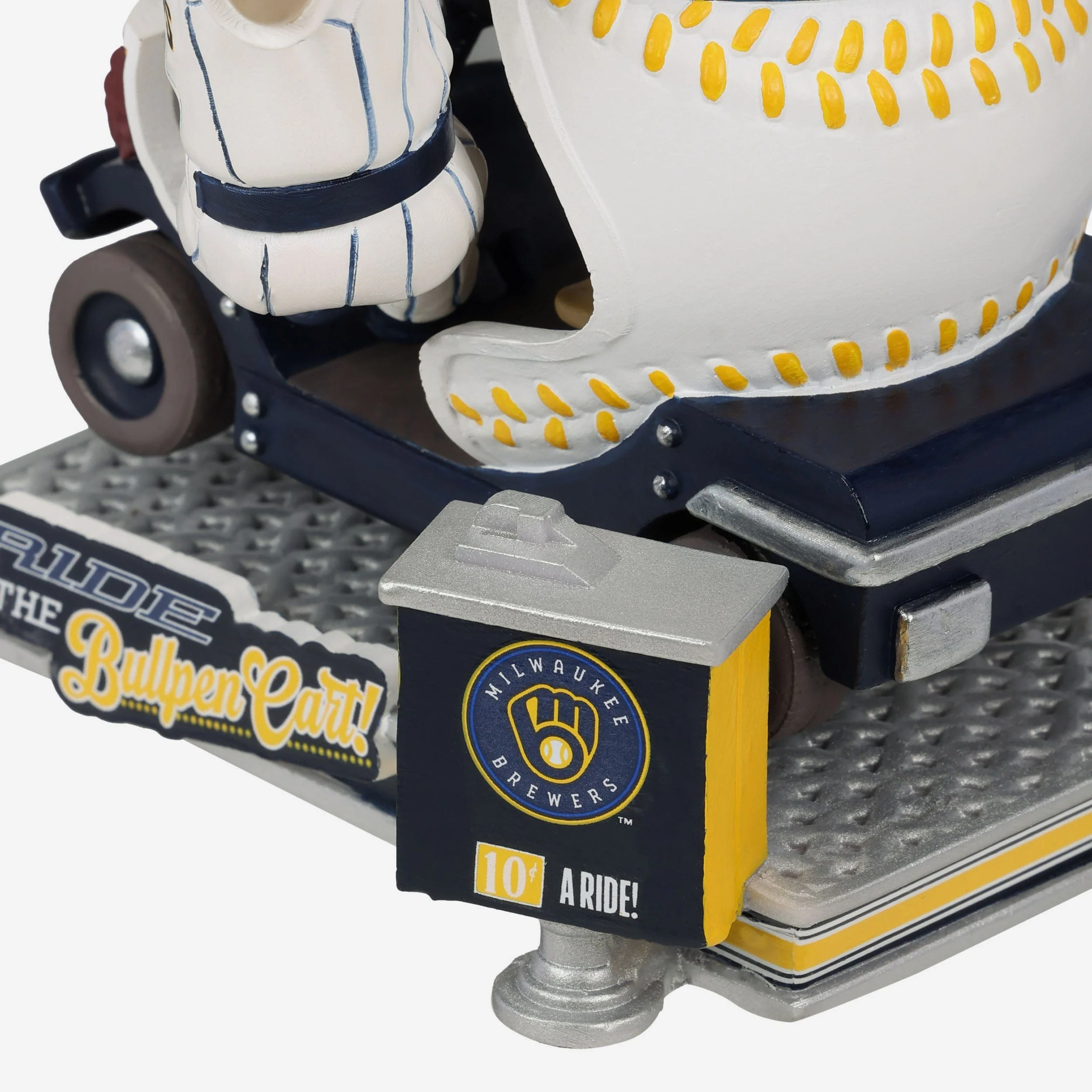 Bernie Brewer Milwaukee Brewers Bullpen Cart Mascot Bobblehead - Image 3