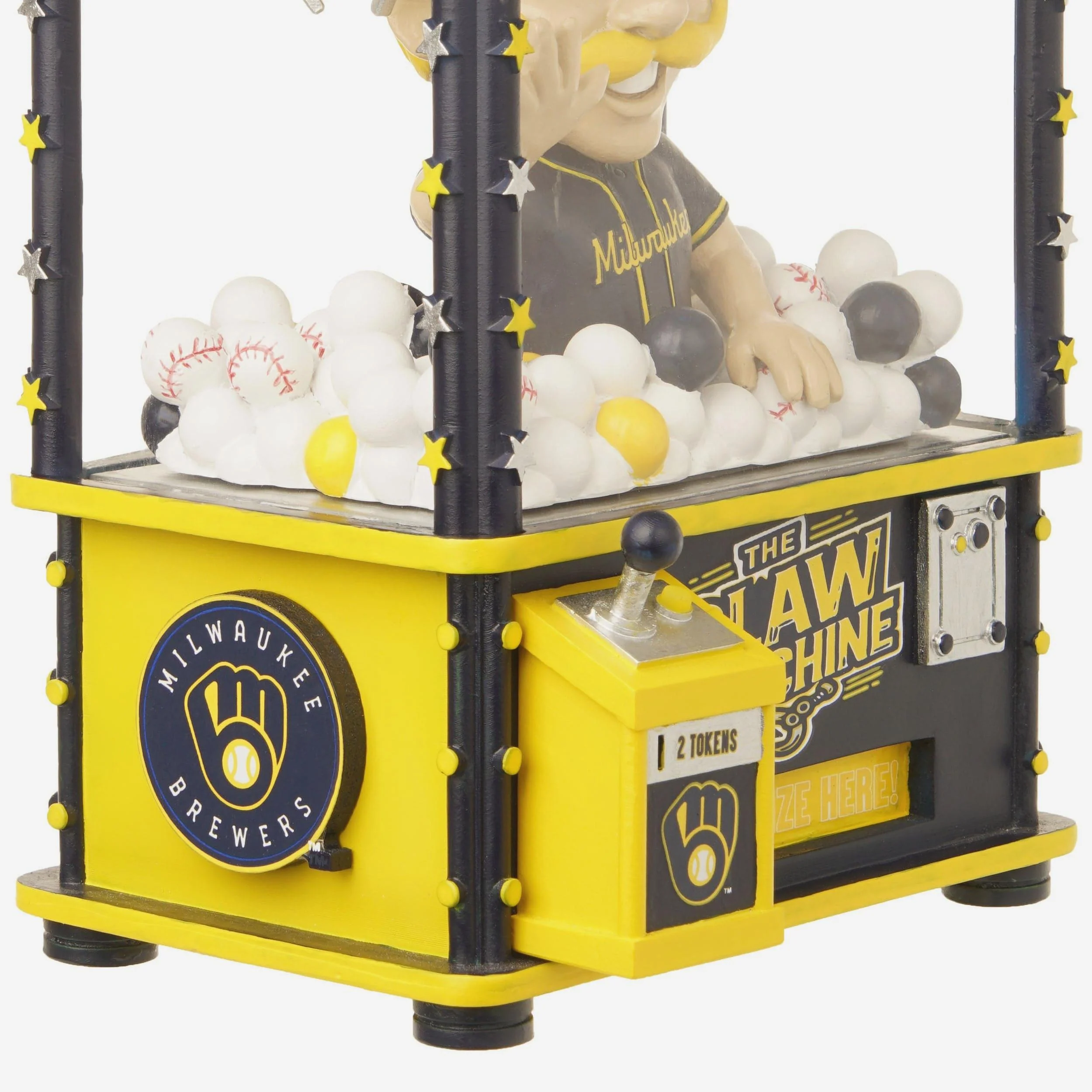 Bernie Brewer Milwaukee Brewers Claw Machine Mascot Bobblehead - Image 3