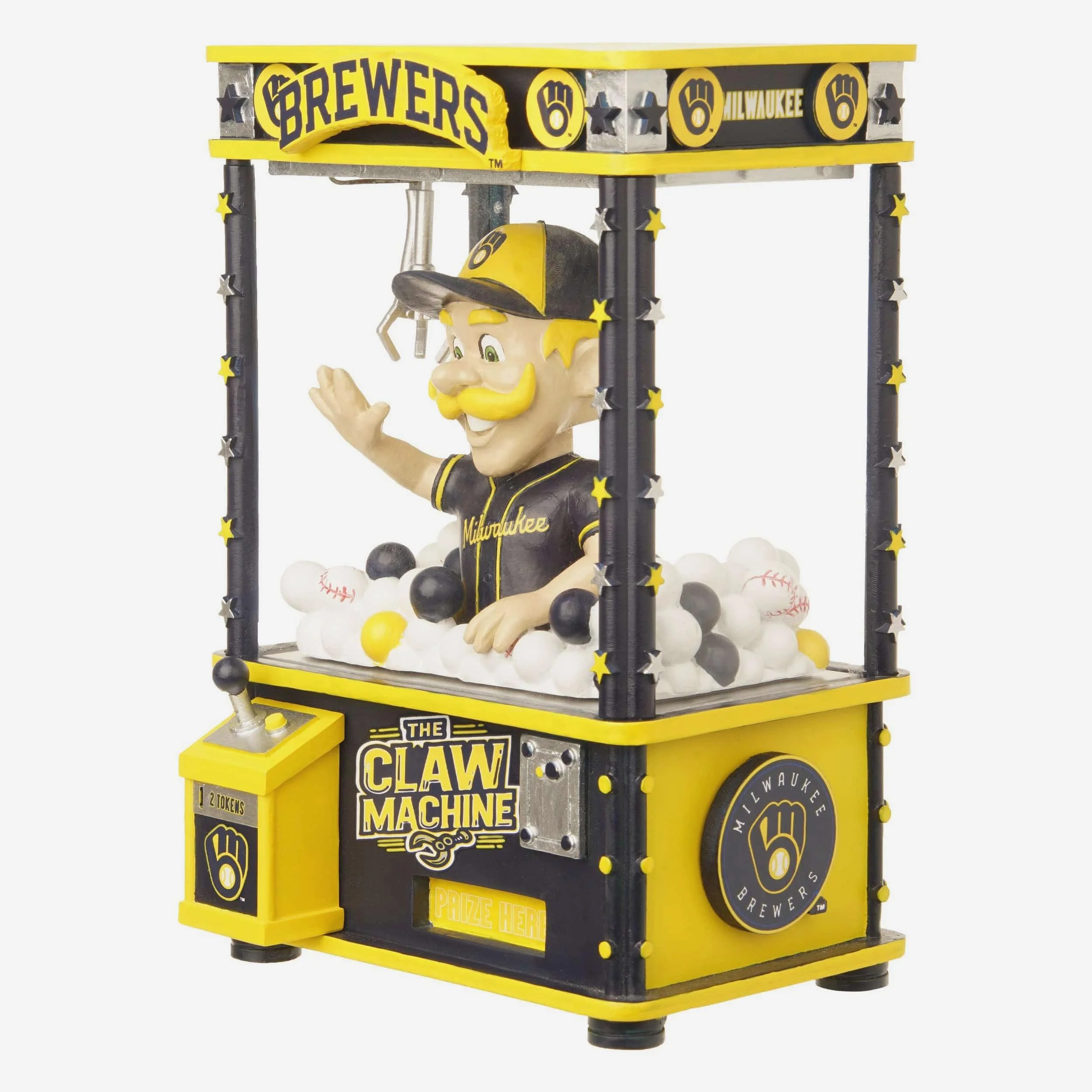 Bernie Brewer Milwaukee Brewers Claw Machine Mascot Bobblehead - Image 4