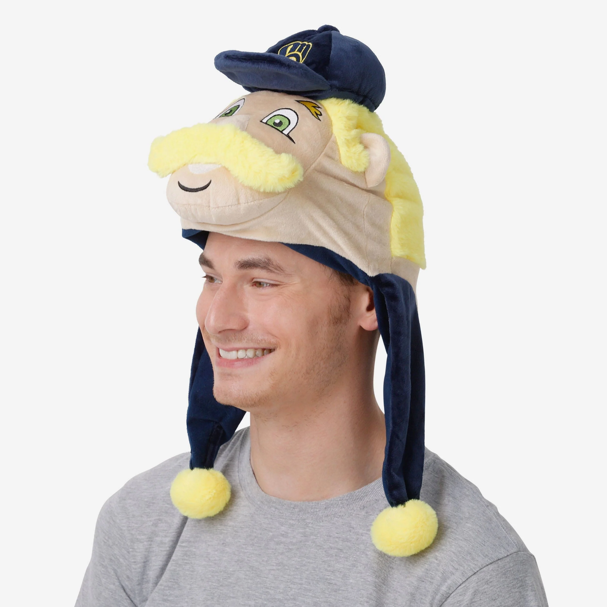 Bernie Brewer Milwaukee Brewers Mascot Plush Hat - Image 3