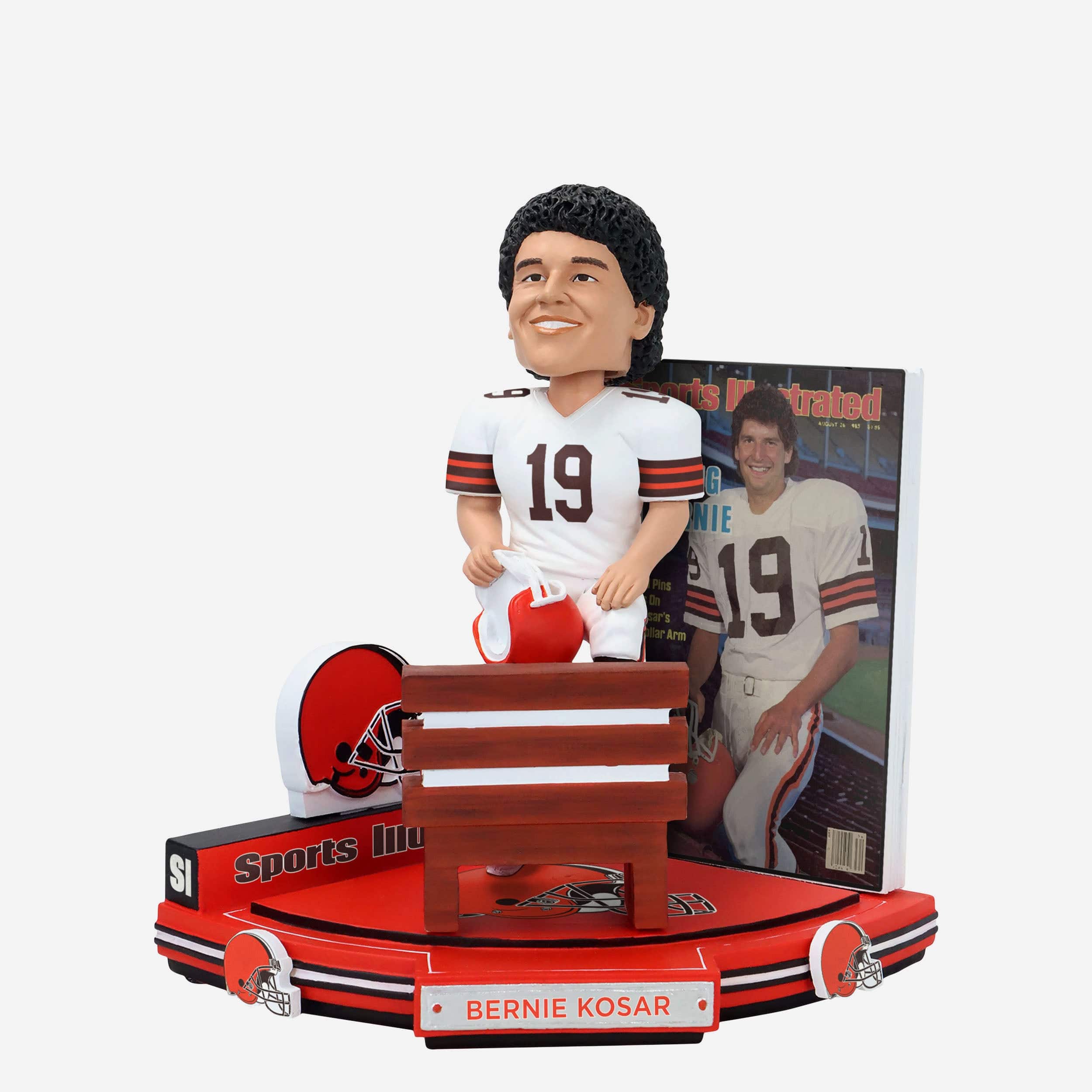 Bernie Kosar Cleveland Browns Banking on Bernie Sports Illustrated Cover Bobblehead