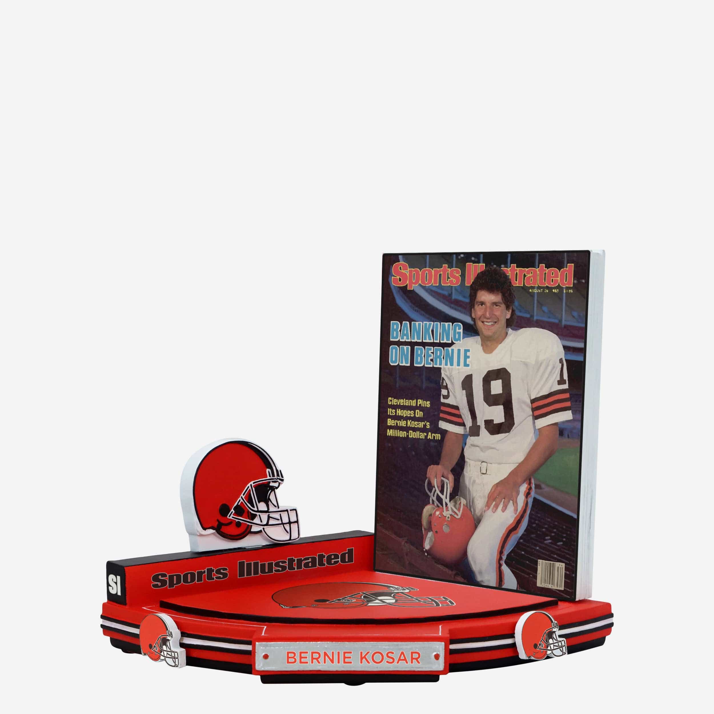 Bernie Kosar Cleveland Browns Banking on Bernie Sports Illustrated Cover Bobblehead - Image 4