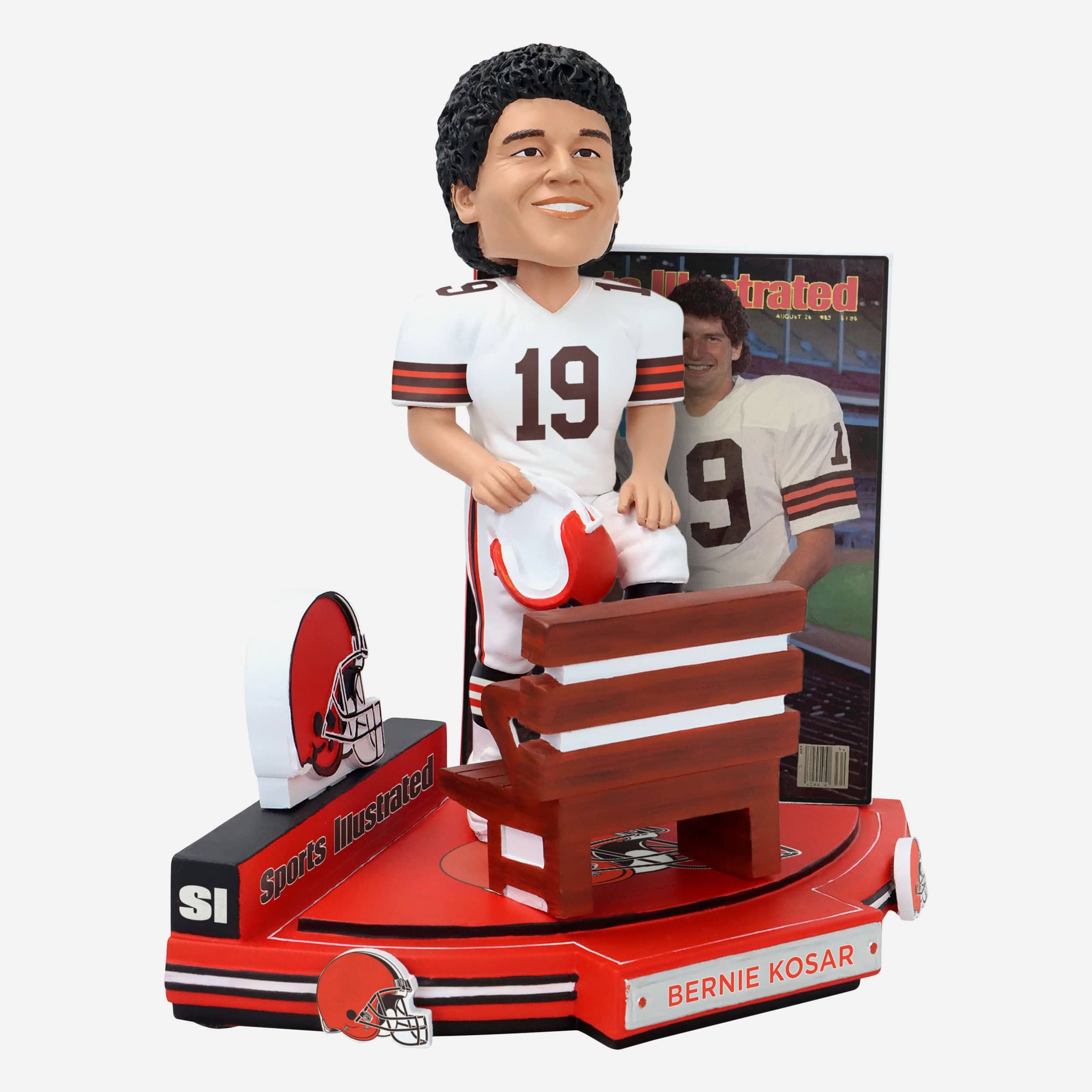 Bernie Kosar Cleveland Browns Banking on Bernie Sports Illustrated Cover Bobblehead - Image 5