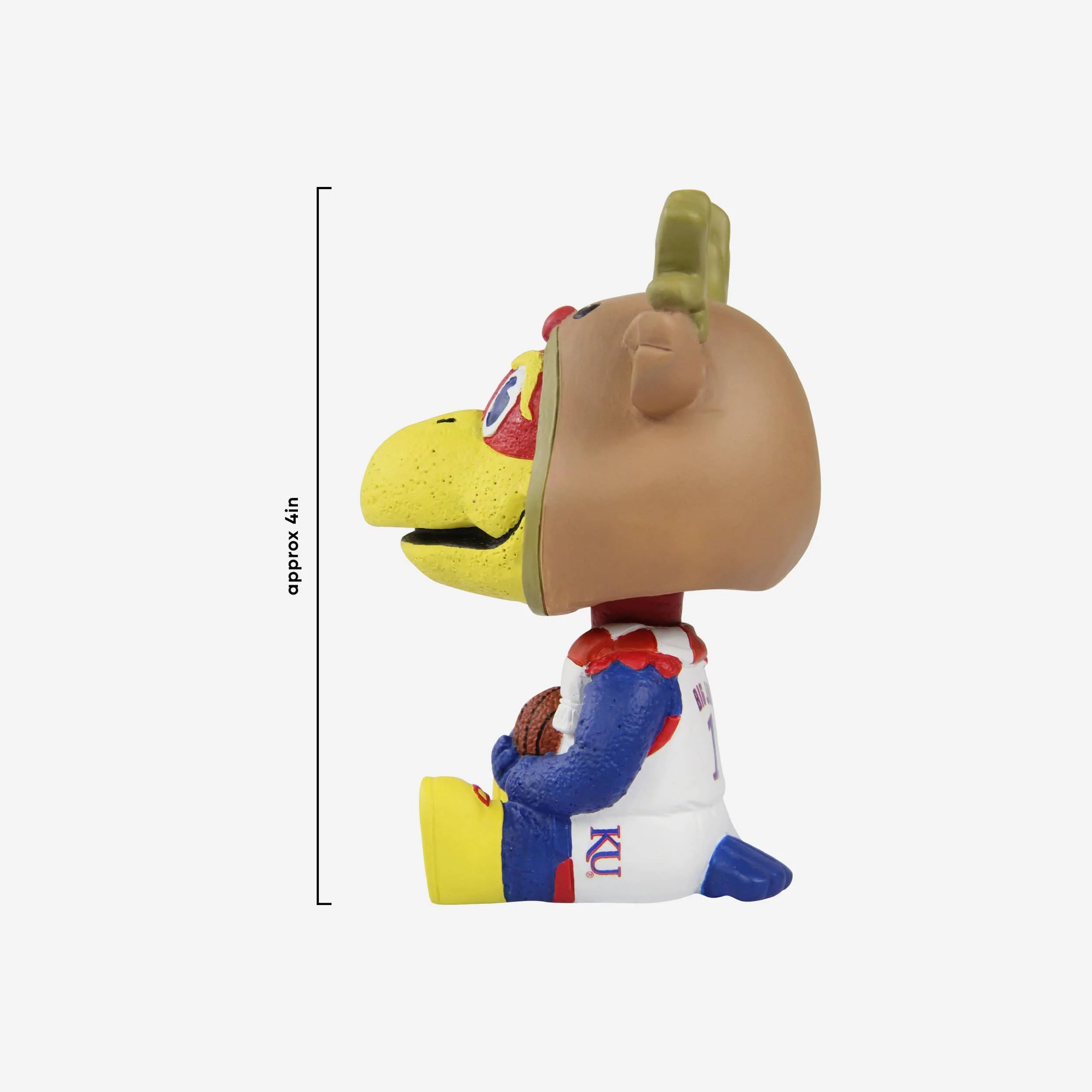 Big Jay Kansas Jayhawks Christmas Mascot Bobble Bro Mini Bobblehead - Image 3