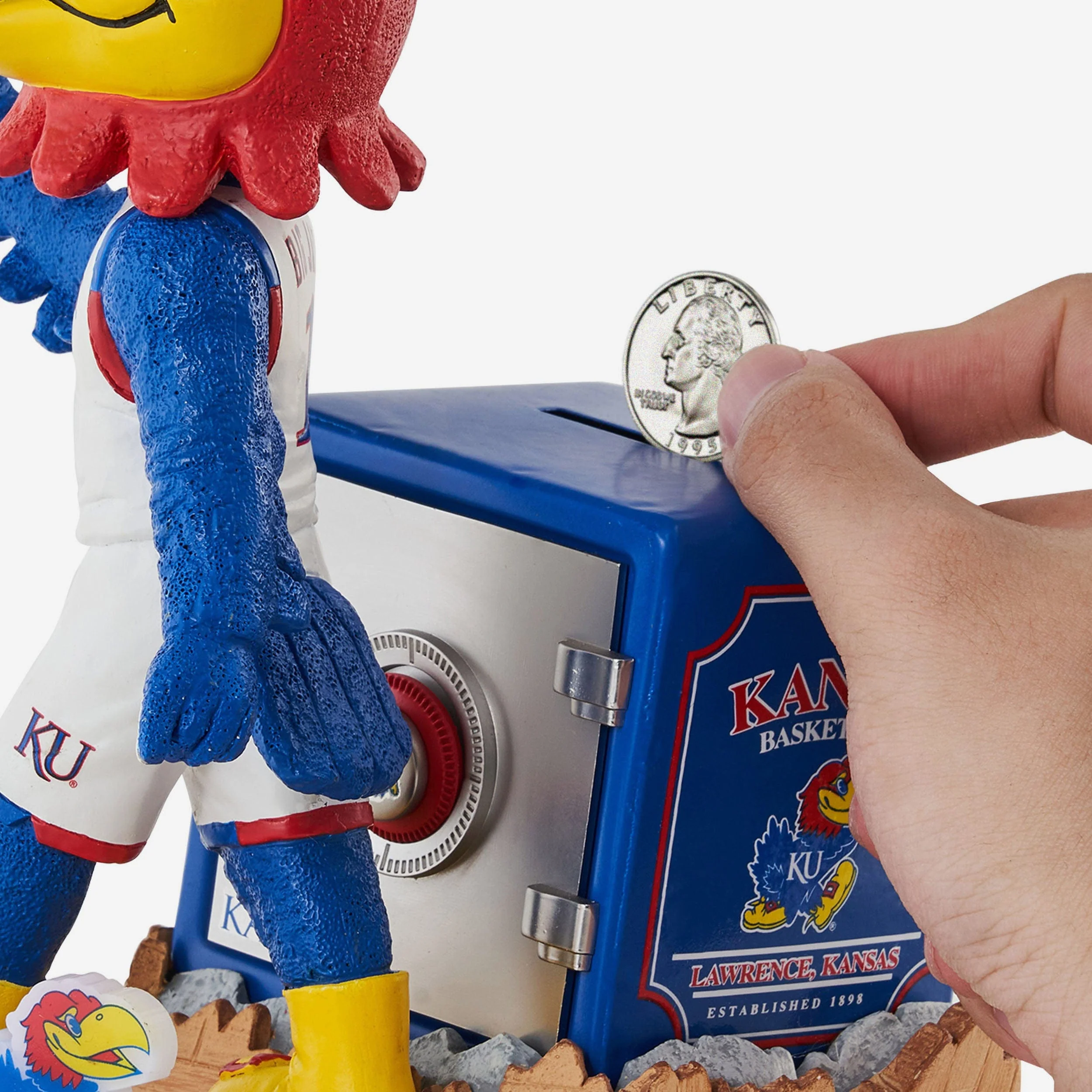 Big Jay Kansas Jayhawks Mascot Bank Bobblehead - Image 3