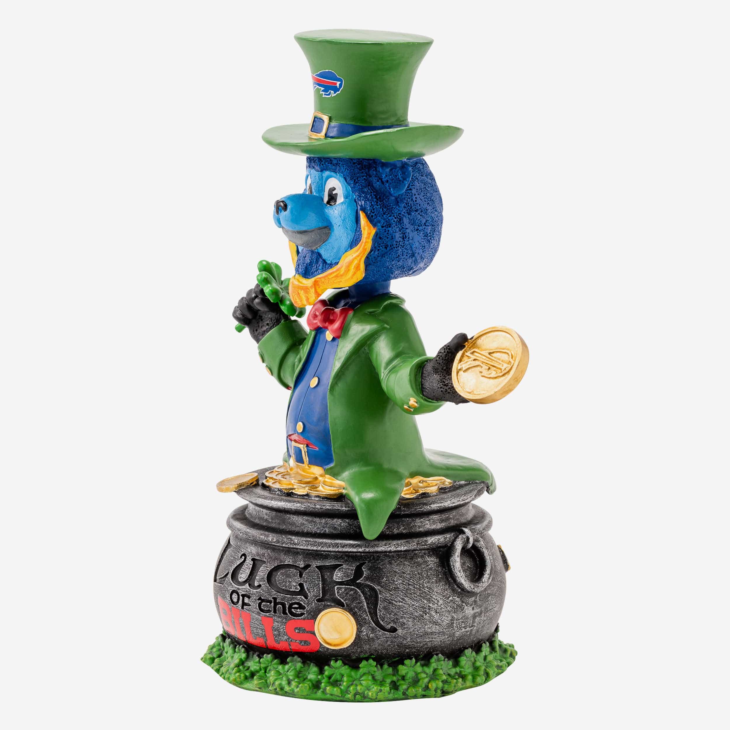 Billy Buffalo Buffalo Bills Bills Saint Patricks Day Mascot Bobblehead - Image 4