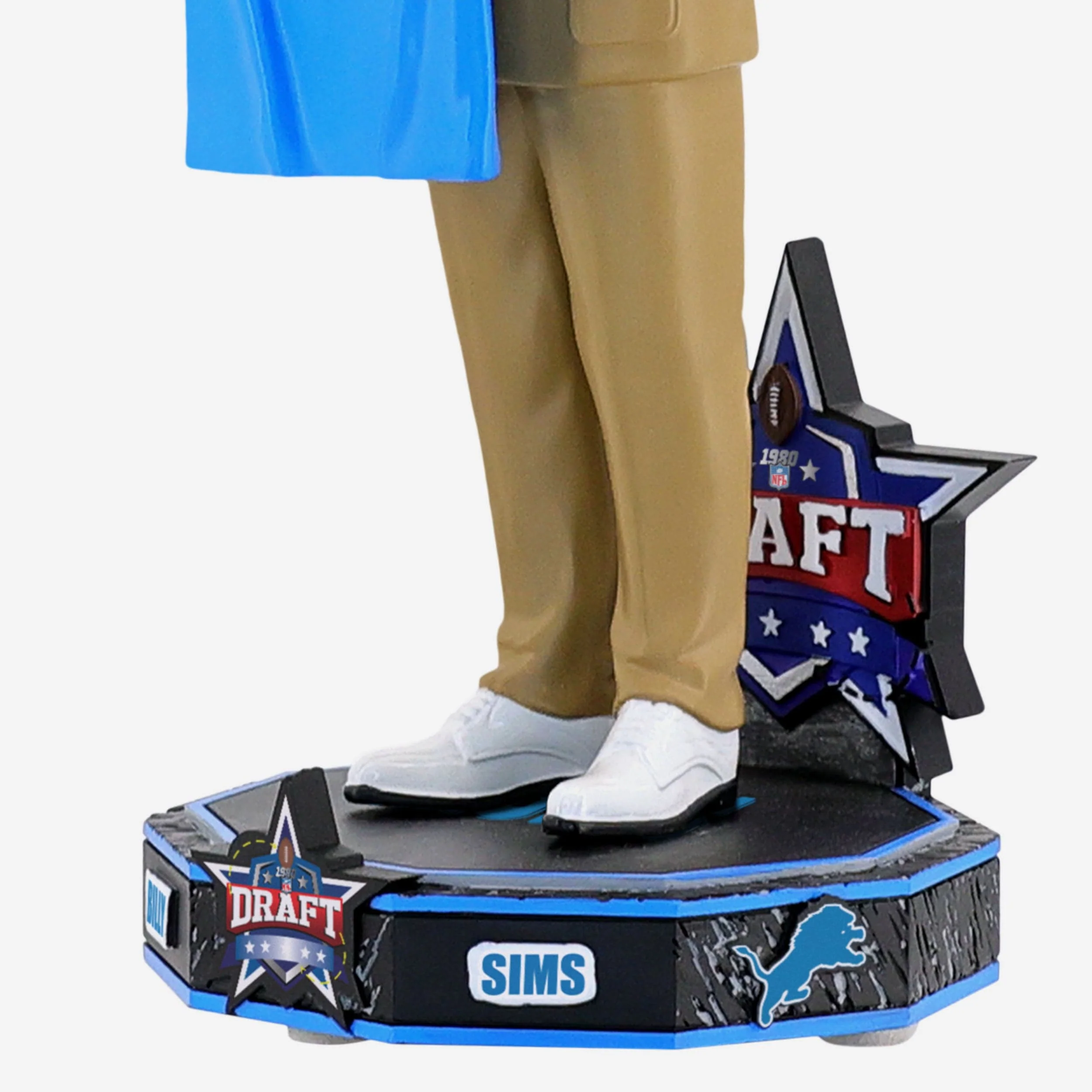 Billy Sims Detroit Lions 1980 NFL Draft Pick Bobblehead - Image 3