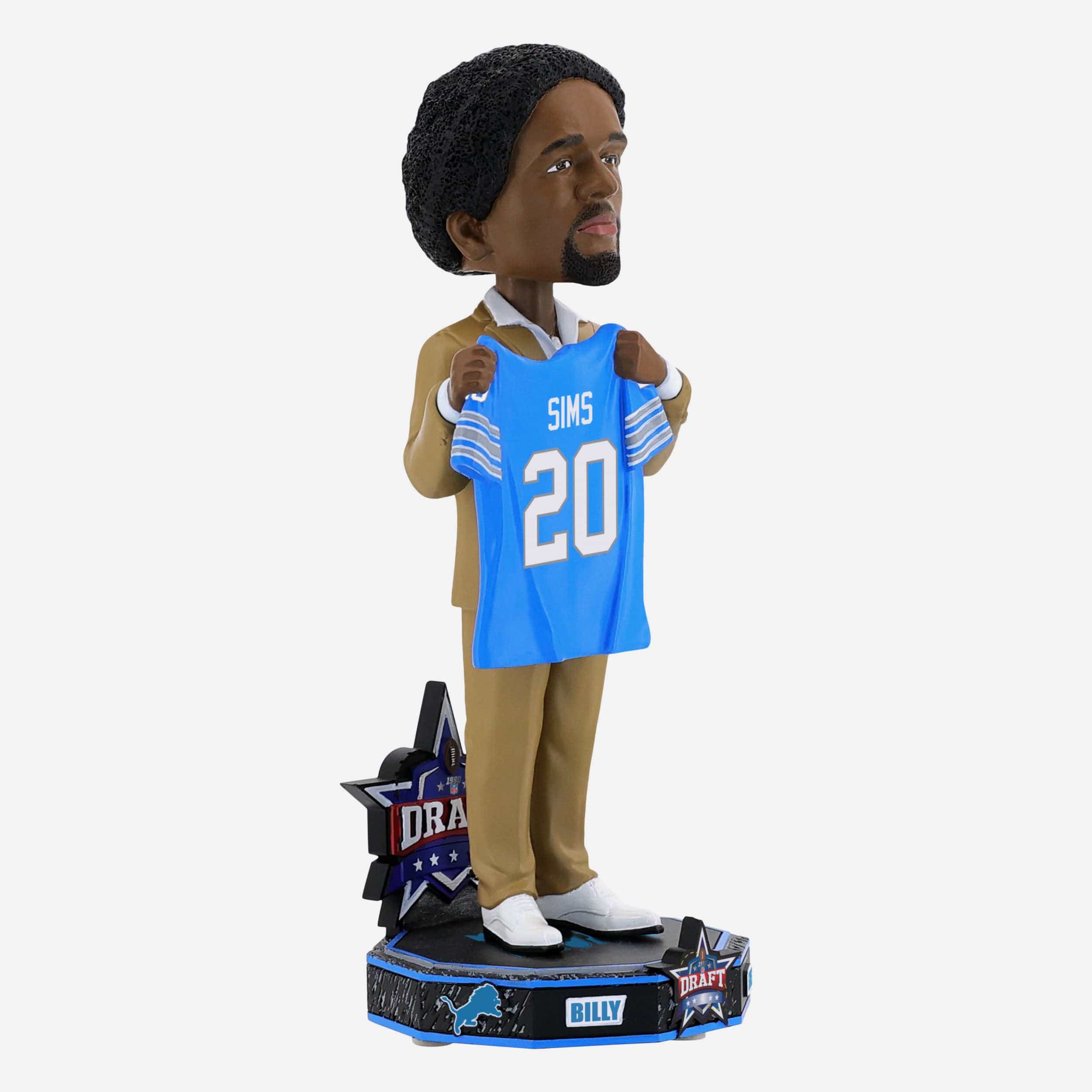 Billy Sims Detroit Lions 1980 NFL Draft Pick Bobblehead - Image 4