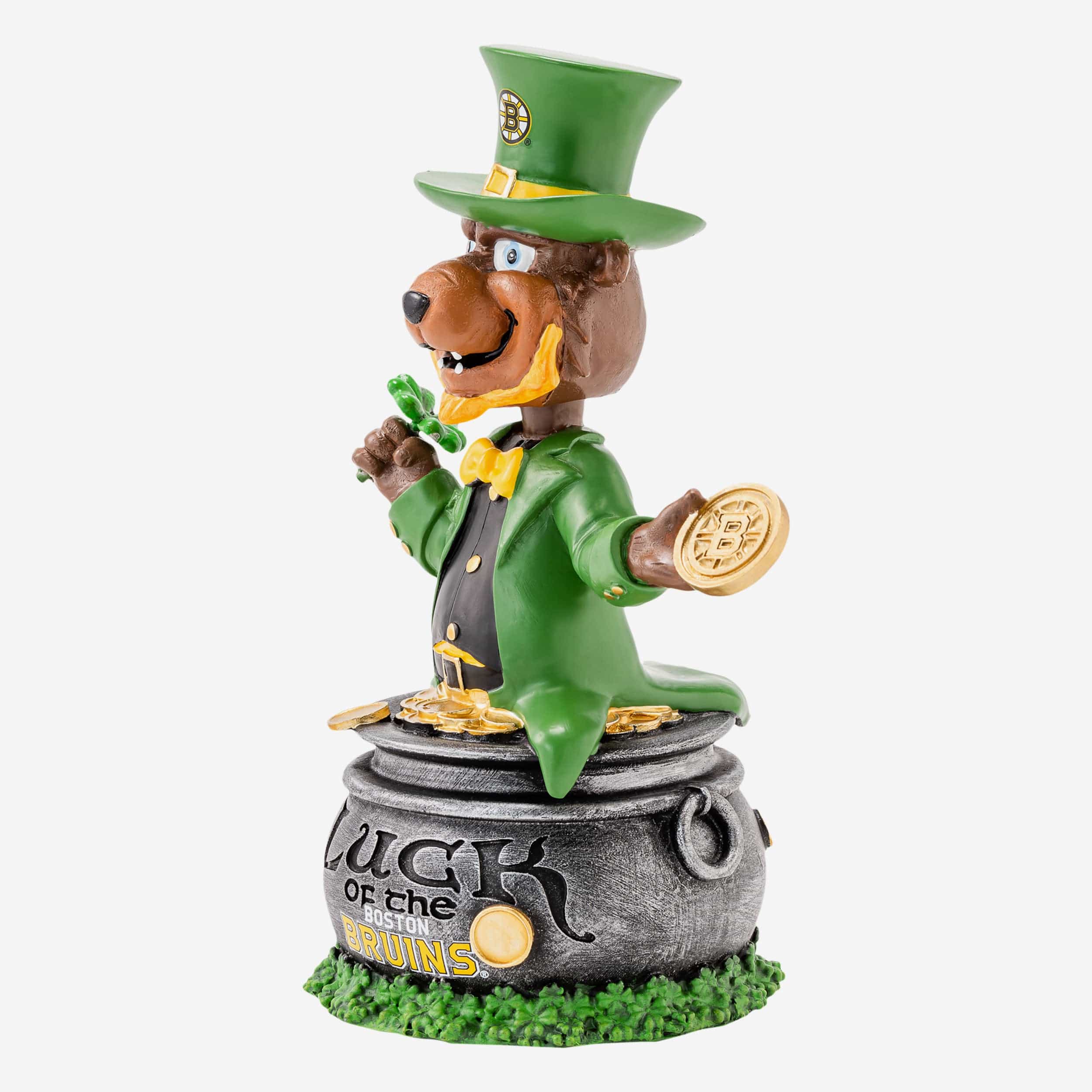 Blades the Bear Boston Bruins Saint Patricks Day Mascot Bobblehead - Image 4