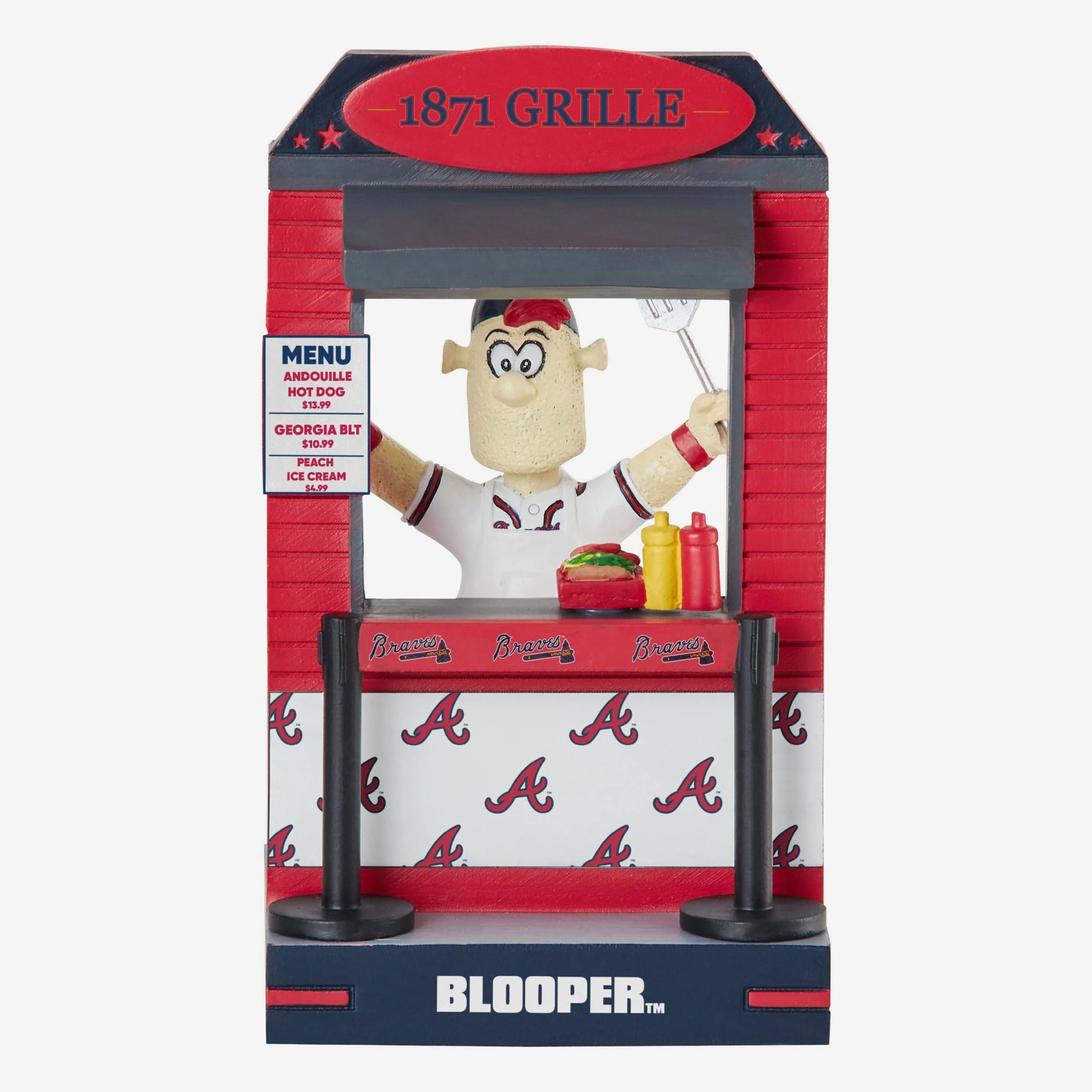 Blooper Atlanta Braves 2024 Opening Day Mascot Bobblehead