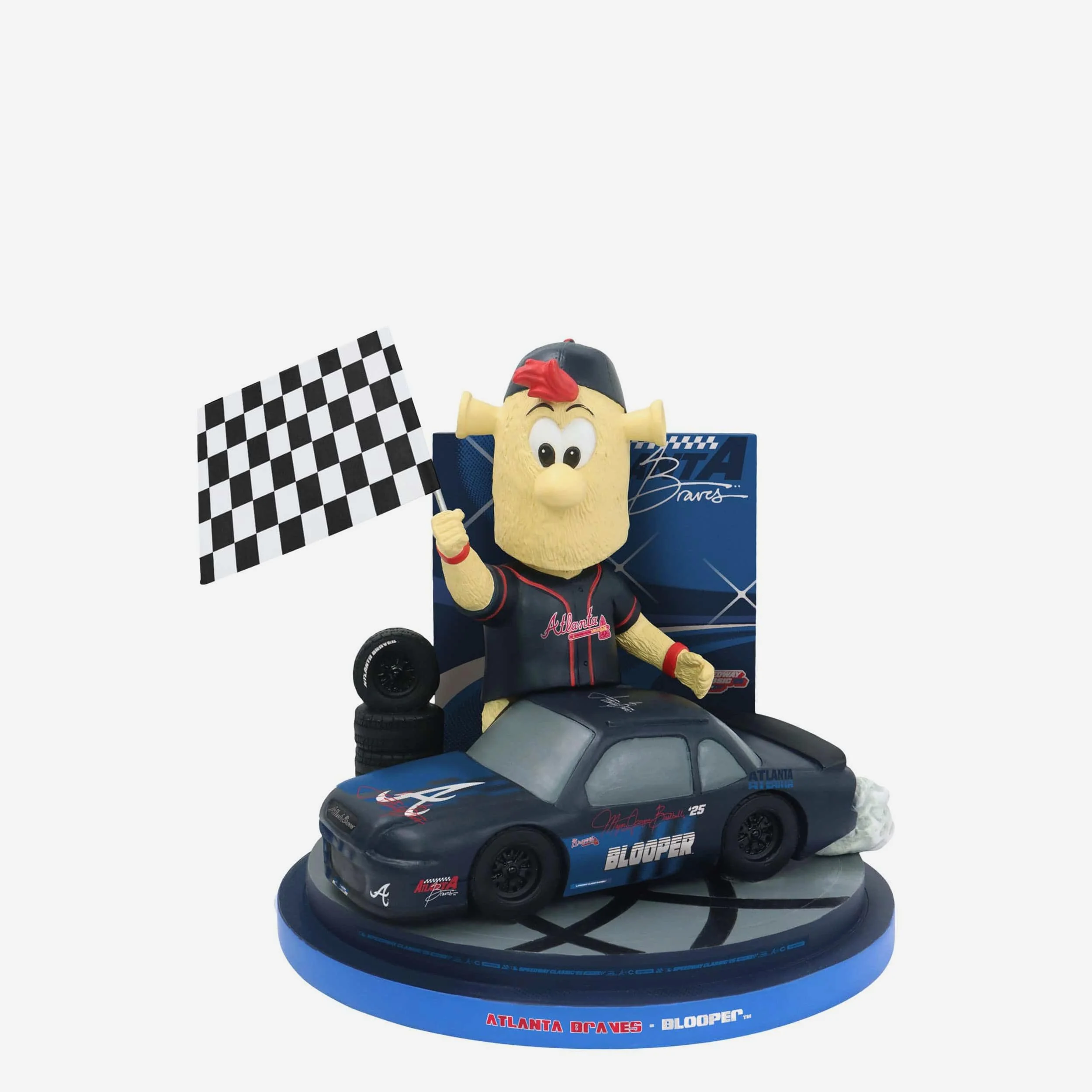 Blooper Atlanta Braves 2025 MLB Speedway Classic Mascot Bobblehead