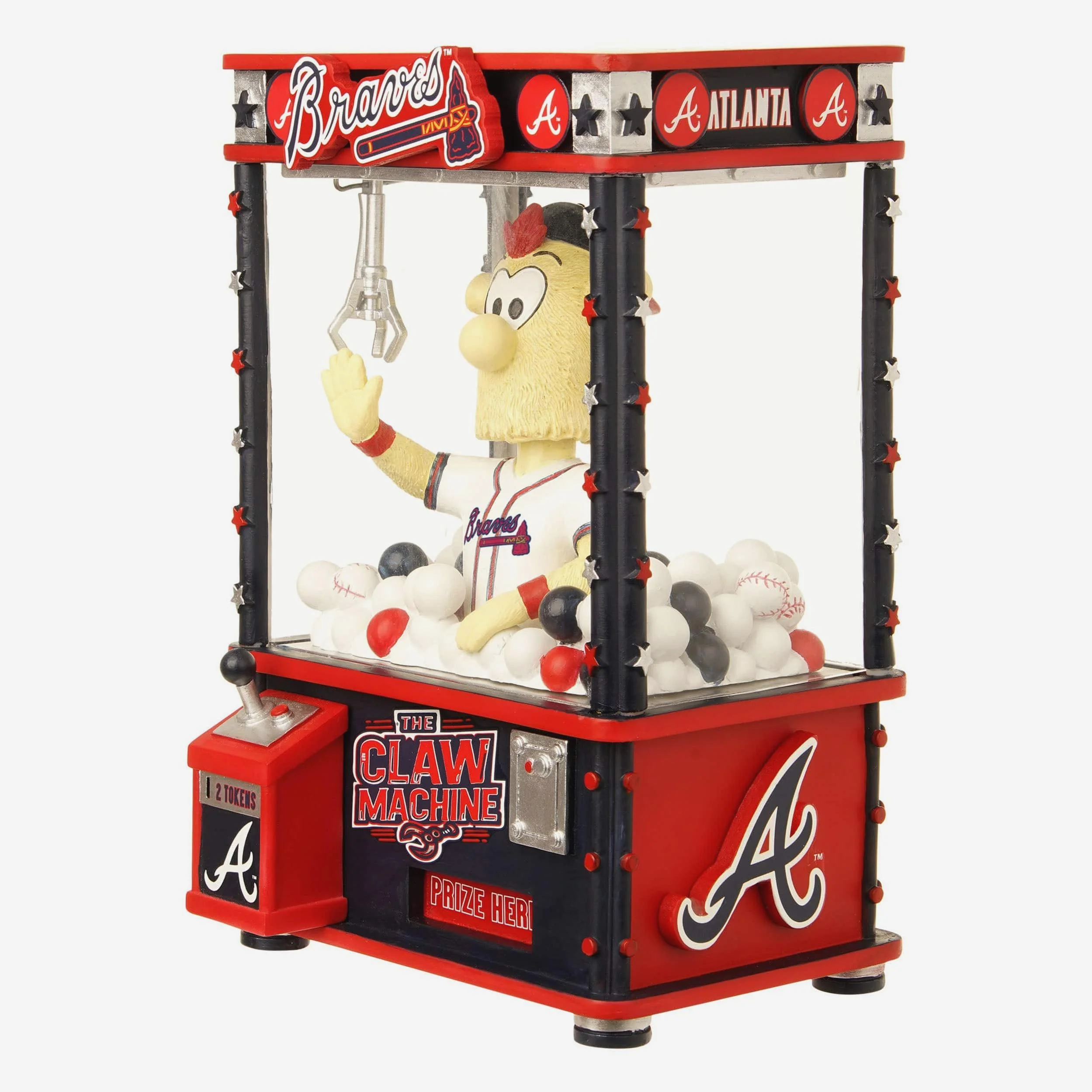 Blooper Atlanta Braves Claw Machine Mascot Bobblehead - Image 4