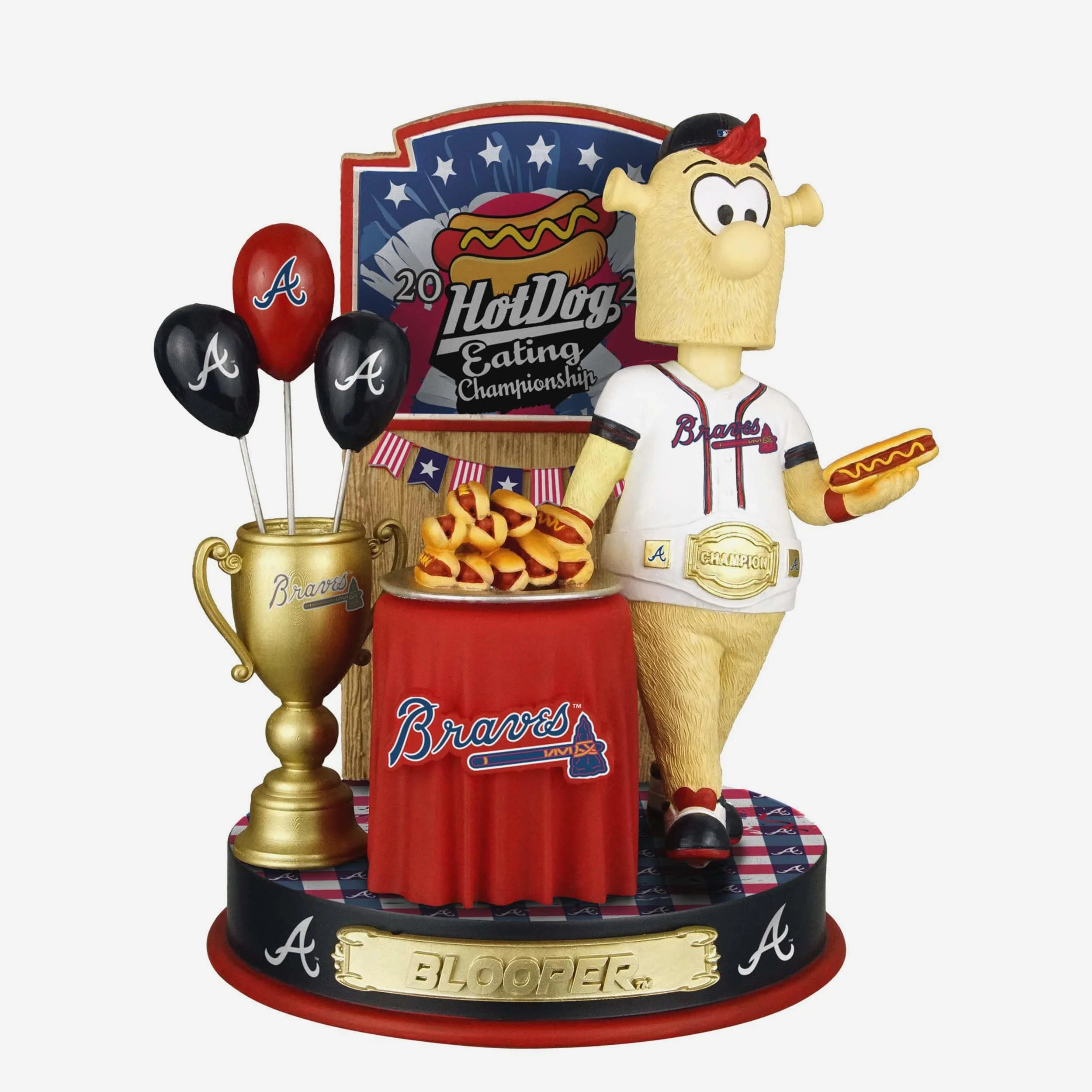 Blooper Atlanta Braves Hot Dog Eating Contest Bobblehead
