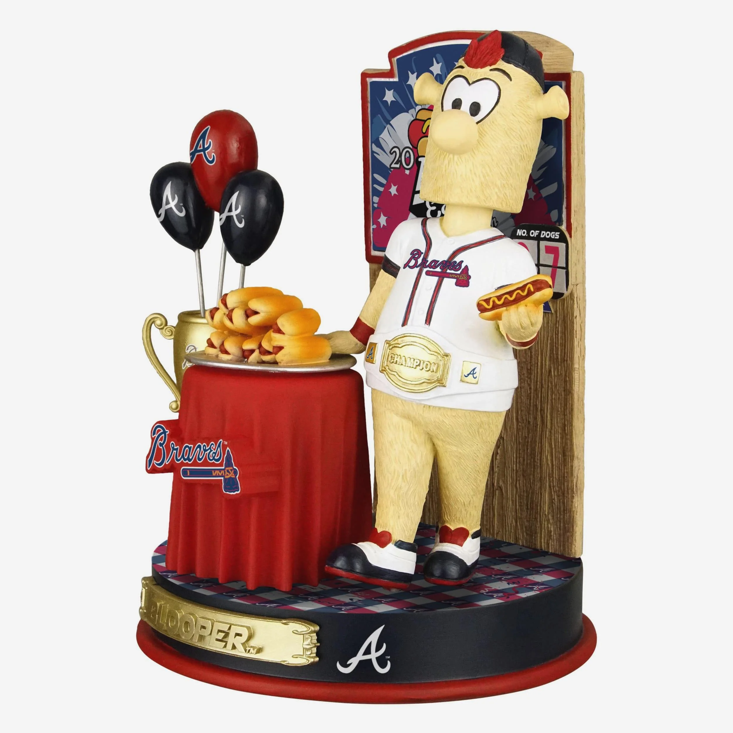 Blooper Atlanta Braves Hot Dog Eating Contest Bobblehead - Image 4