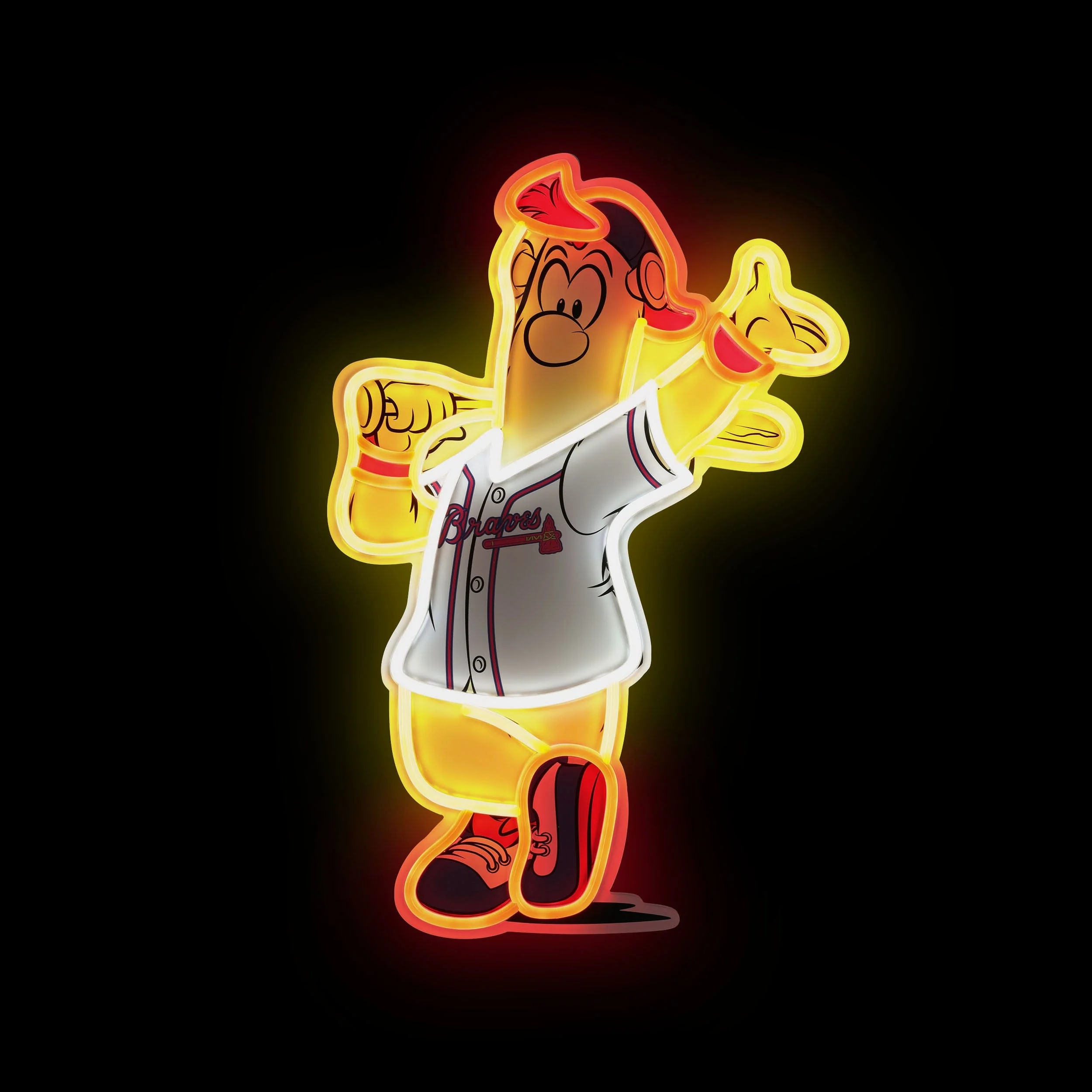Blooper Atlanta Braves LED Neon Light Up Mascot Sign - Image 2