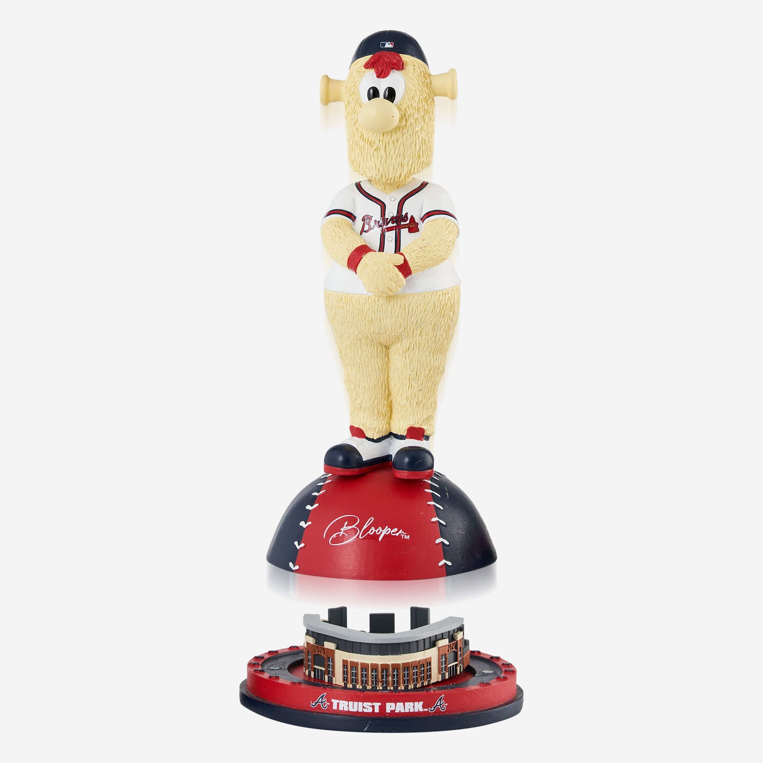 Blooper Atlanta Braves Magnetic Stadium Base Mascot Bobblehead - Image 2