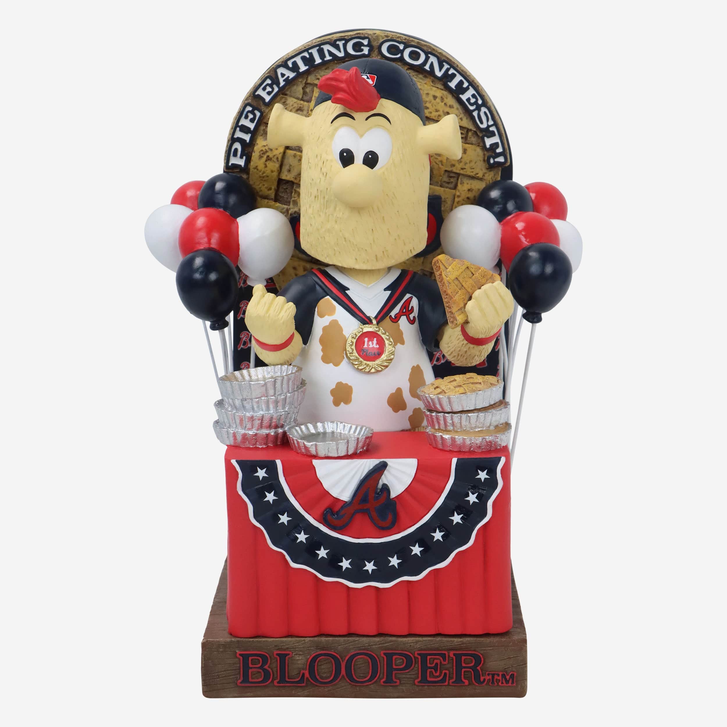 Blooper Atlanta Braves Pie Eating Contest Mascot Bobblehead