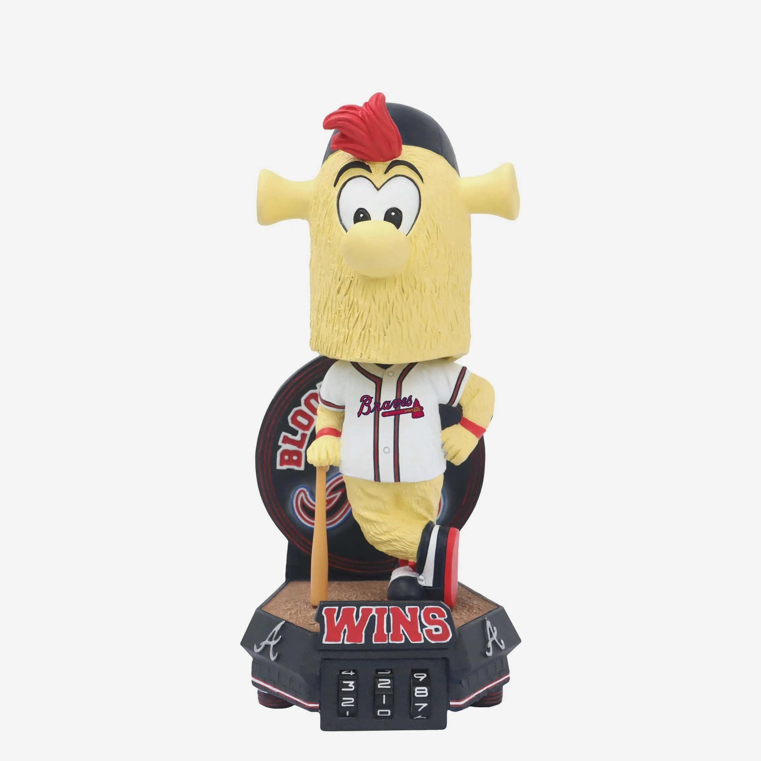 Blooper Atlanta Braves Win Counter Medium Bighead Bobblehead