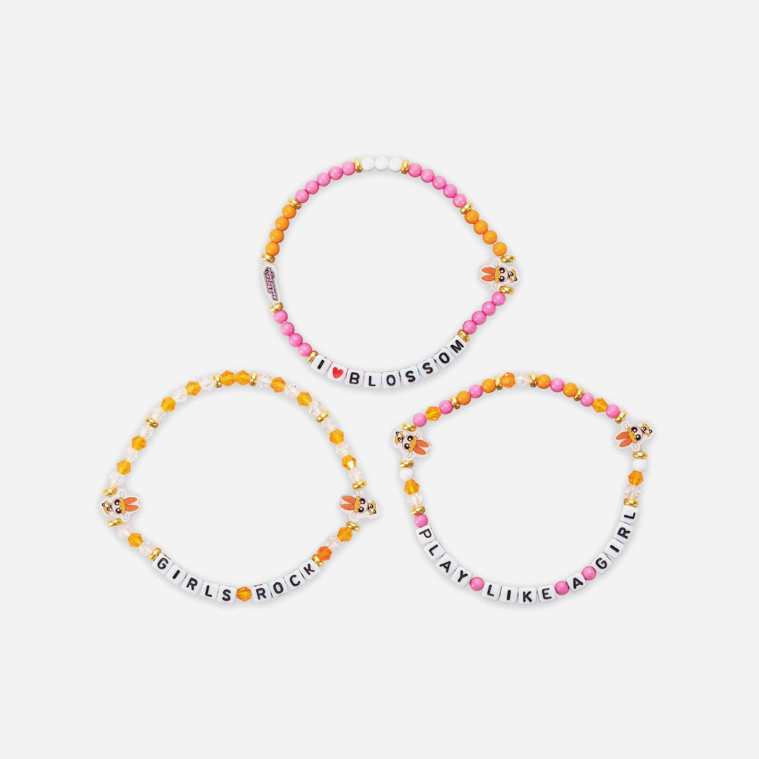 Blossom The Powerpuff Girls 3 Pack Friendship Bracelet - Image 3