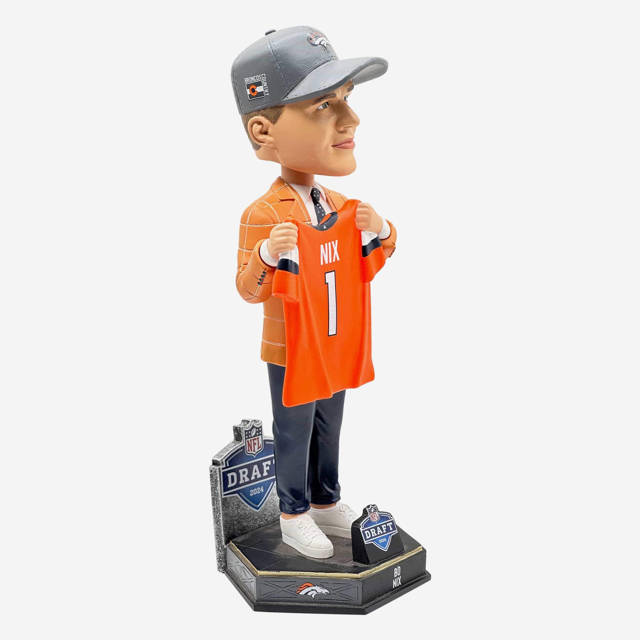 Bo Nix Denver Broncos 2024 Draft Pick Bobblehead - Image 4