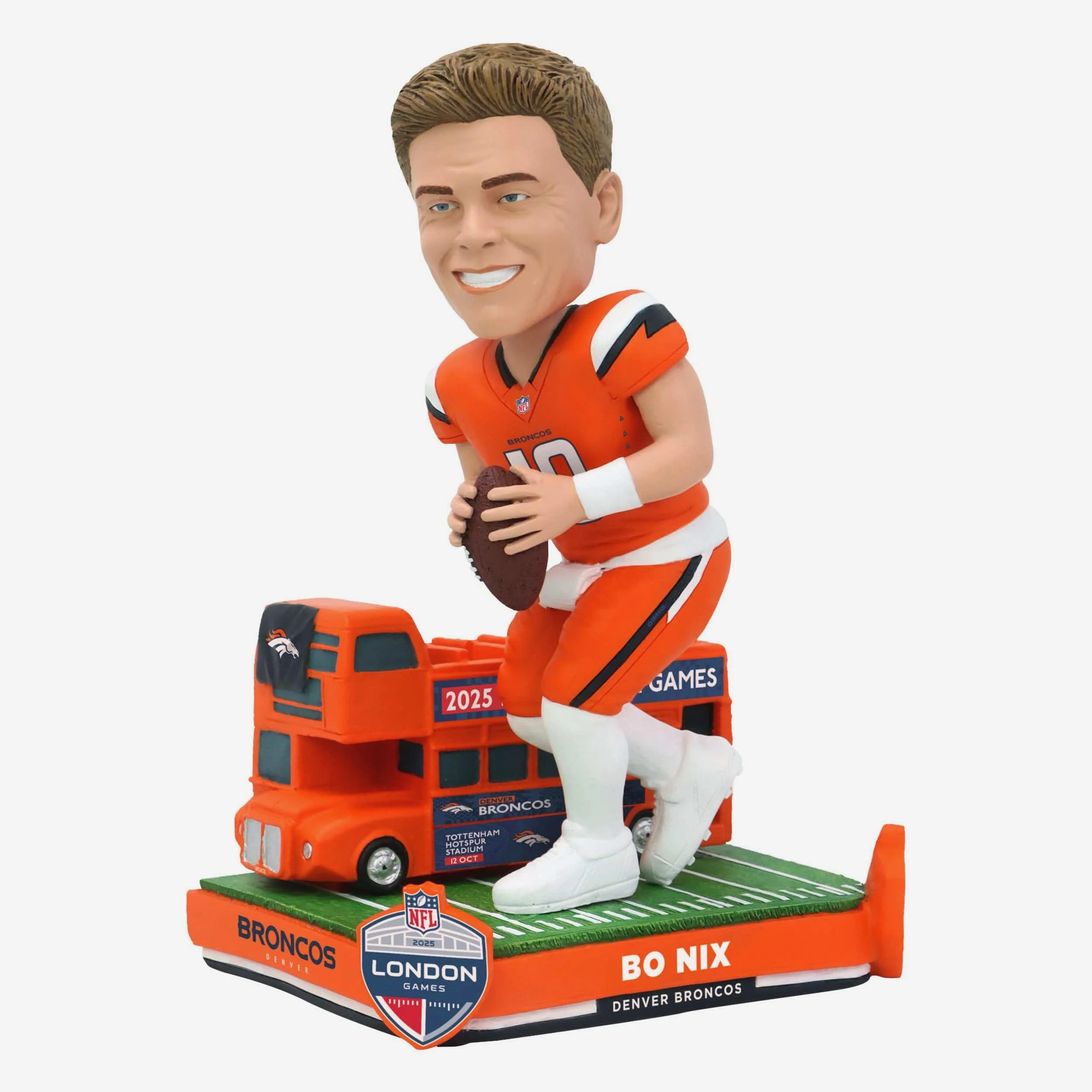 Bo Nix Denver Broncos 2025 NFL International Game Bobblehead - Image 5