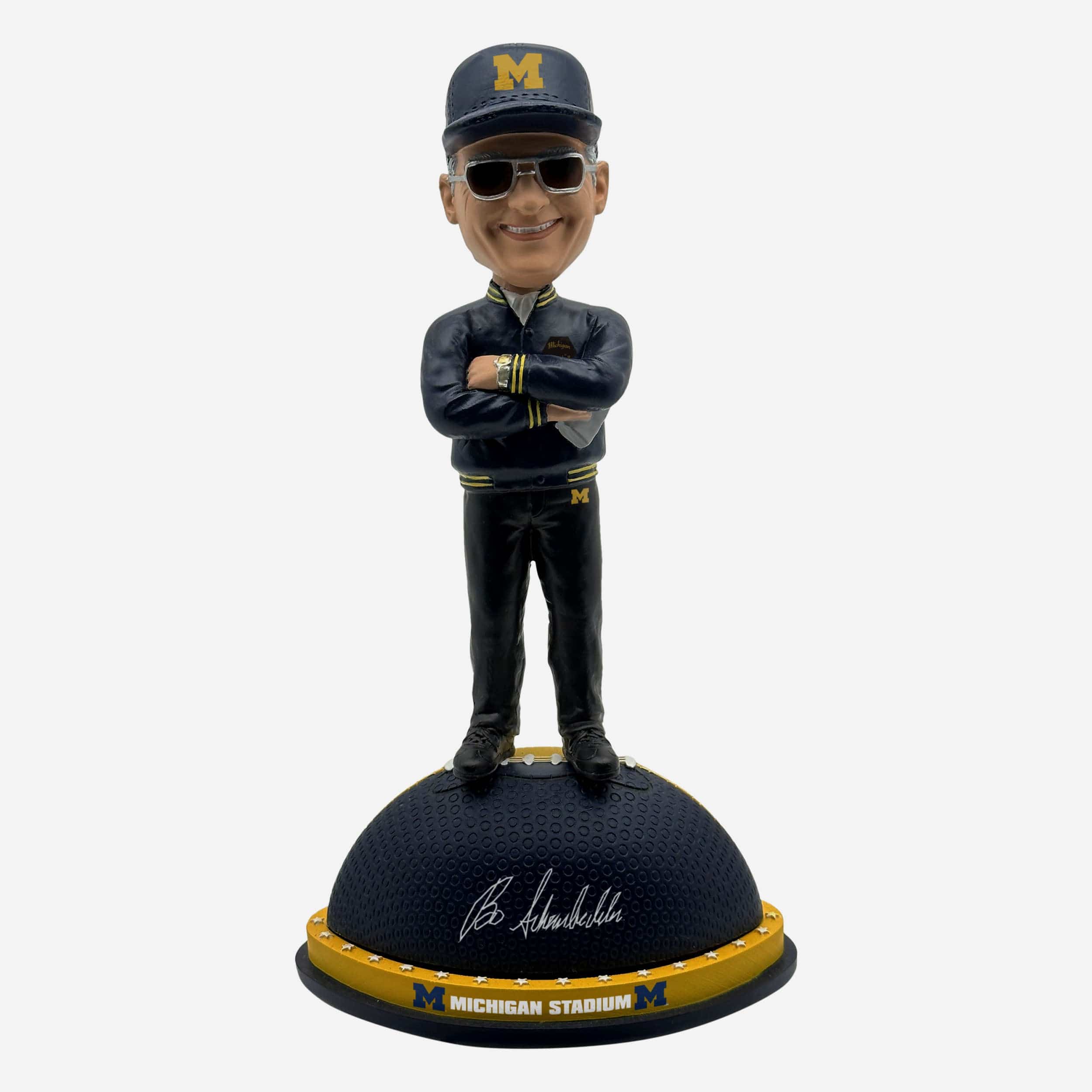 Bo Schembechler Michigan Wolverines Magnetic Stadium Base Bobblehead