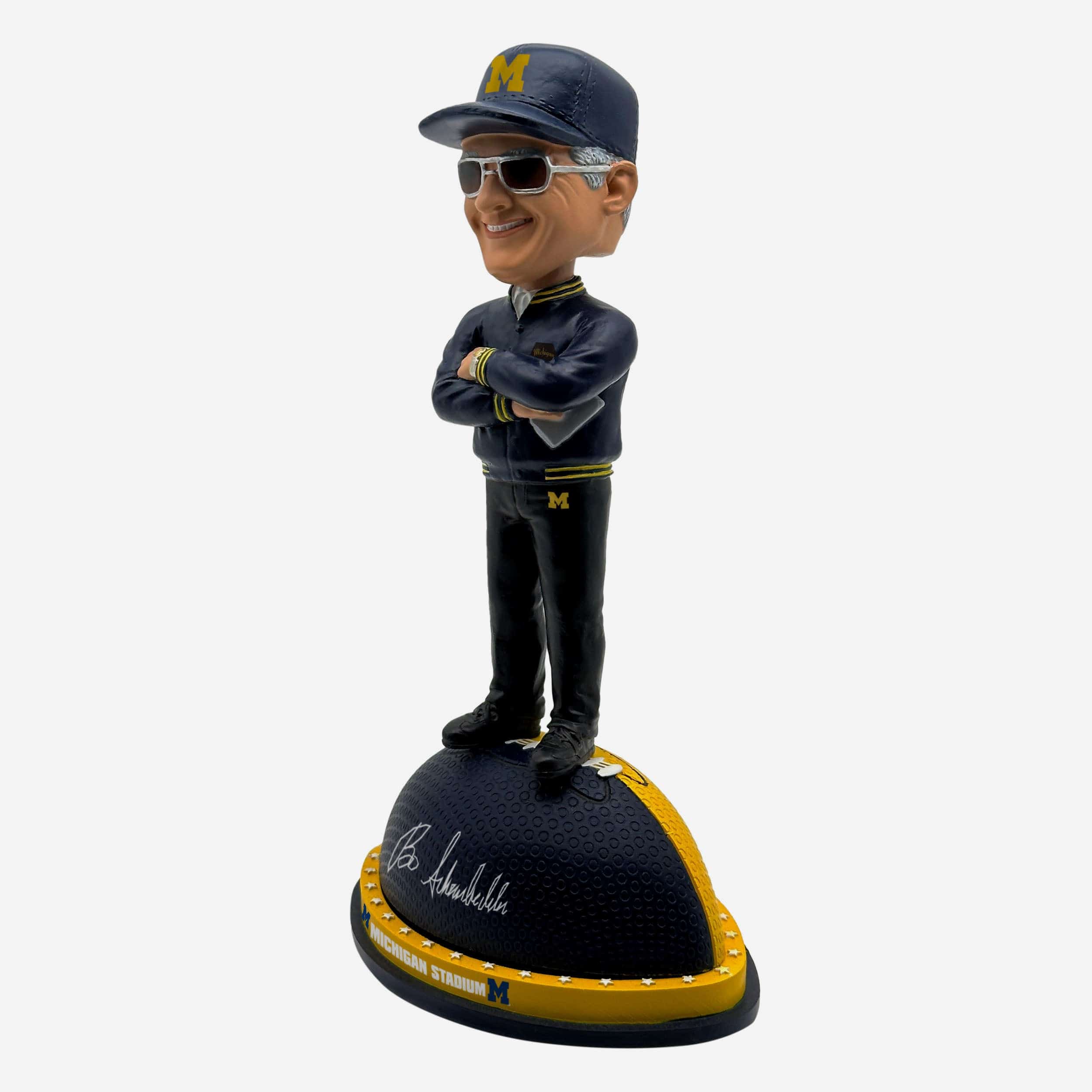 Bo Schembechler Michigan Wolverines Magnetic Stadium Base Bobblehead - Image 5