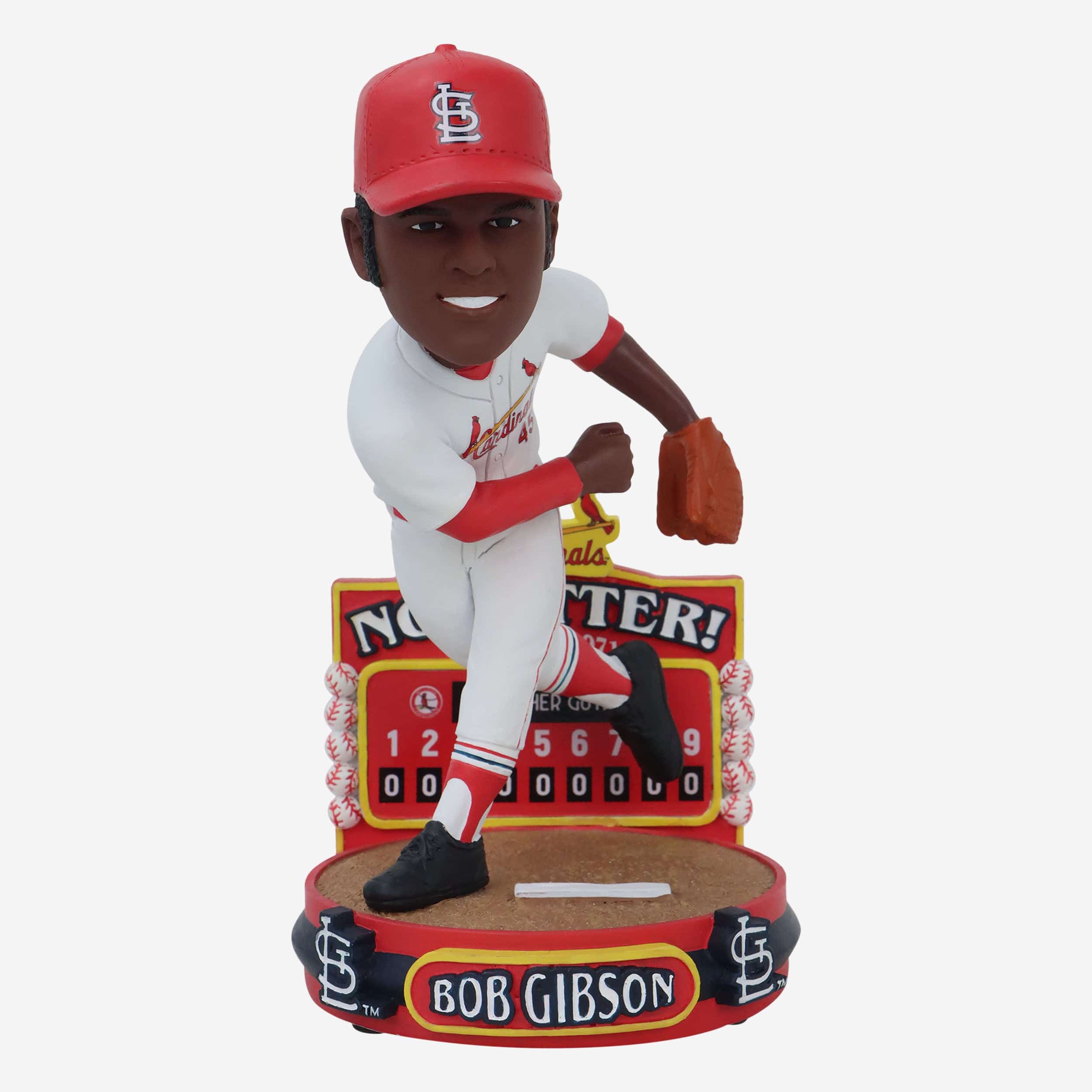 Bob Gibson St Louis Cardinals 1971 No Hitter Bobblehead
