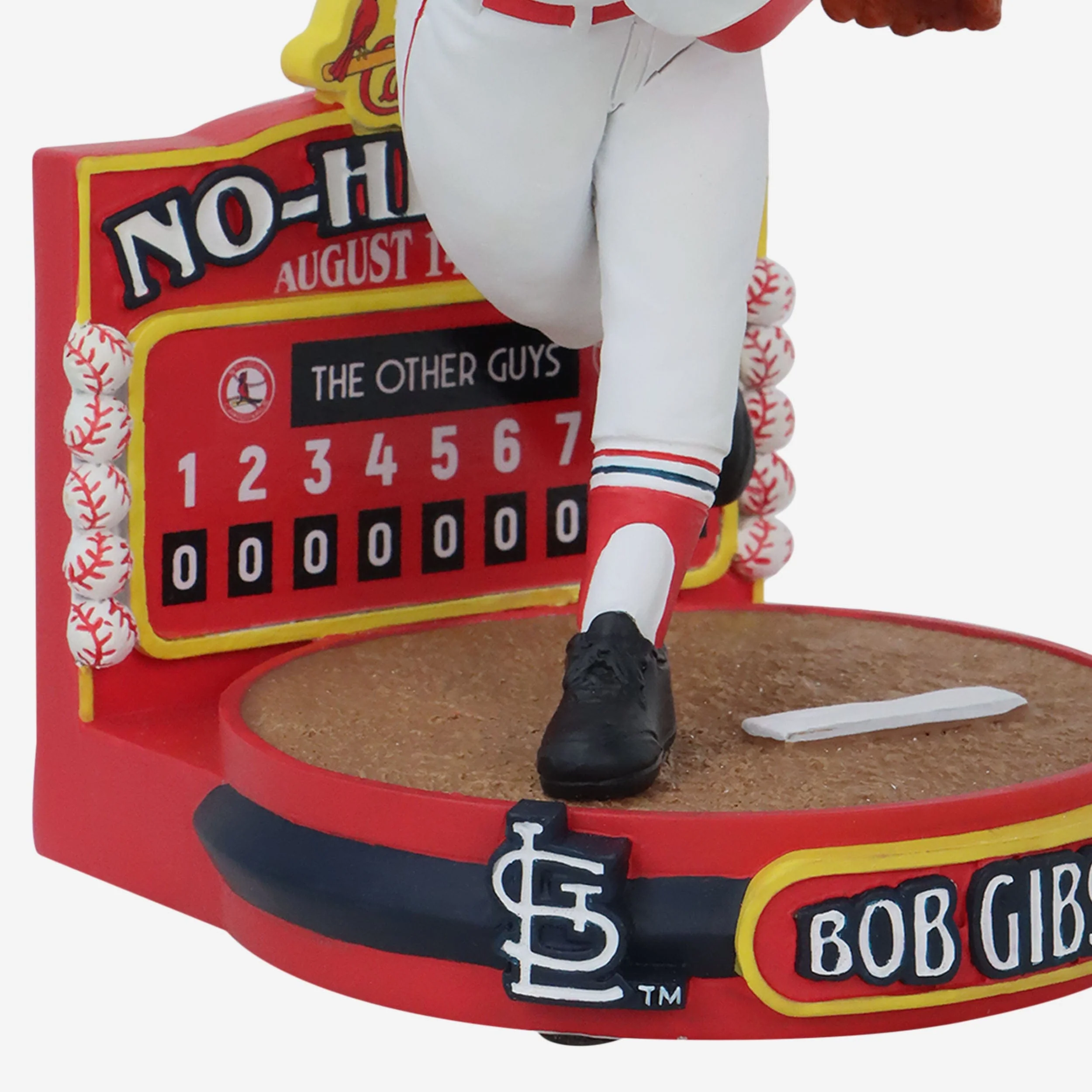 Bob Gibson St Louis Cardinals 1971 No Hitter Bobblehead - Image 3