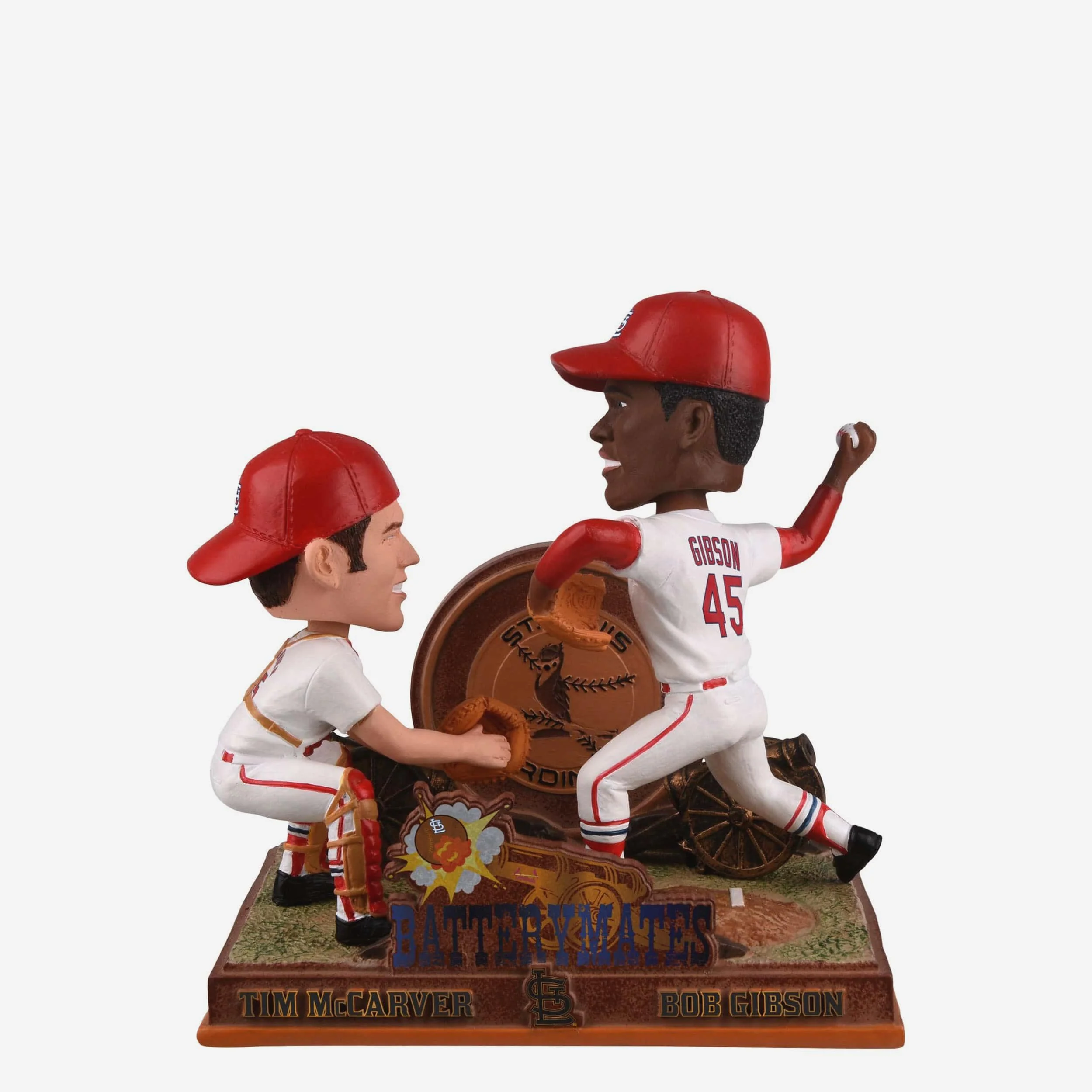 Bob Gibson & Tim McCarver St Louis Cardinals Battery Mates Dual Bobblehead