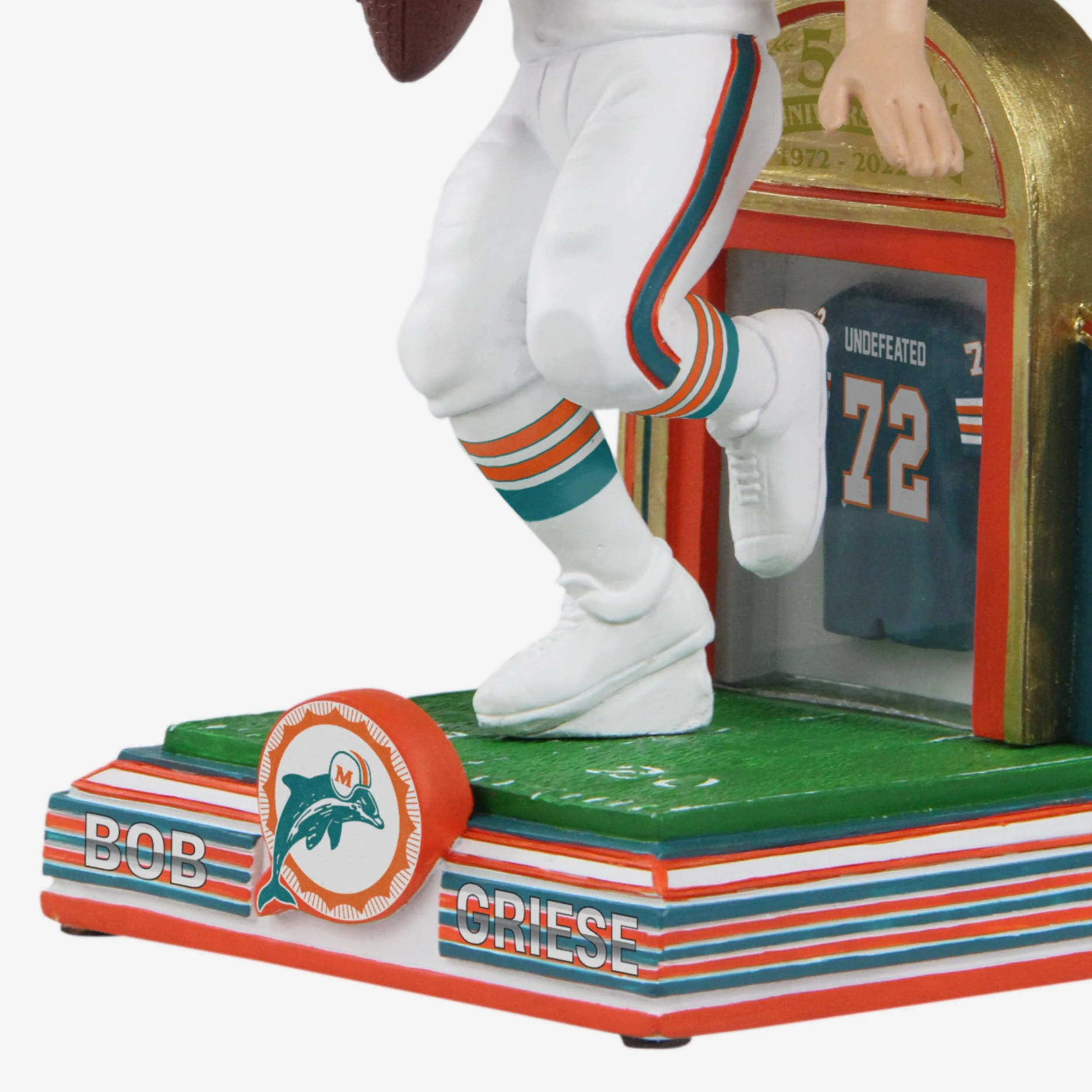 Bob Griese Miami Dolphins 1972 Perfect Season 50th Anniversary Bobblehead - Image 3