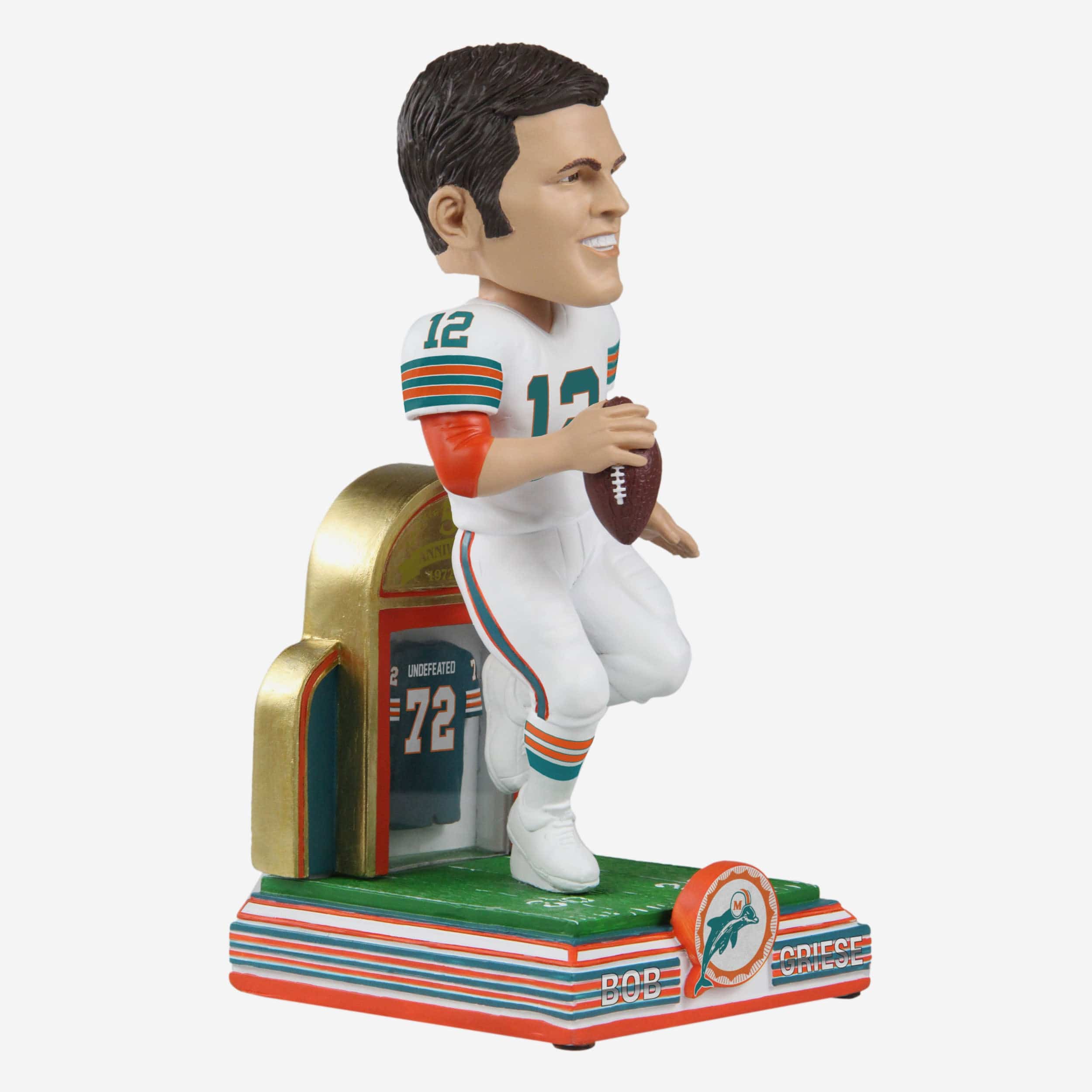 Bob Griese Miami Dolphins 1972 Perfect Season 50th Anniversary Bobblehead - Image 4