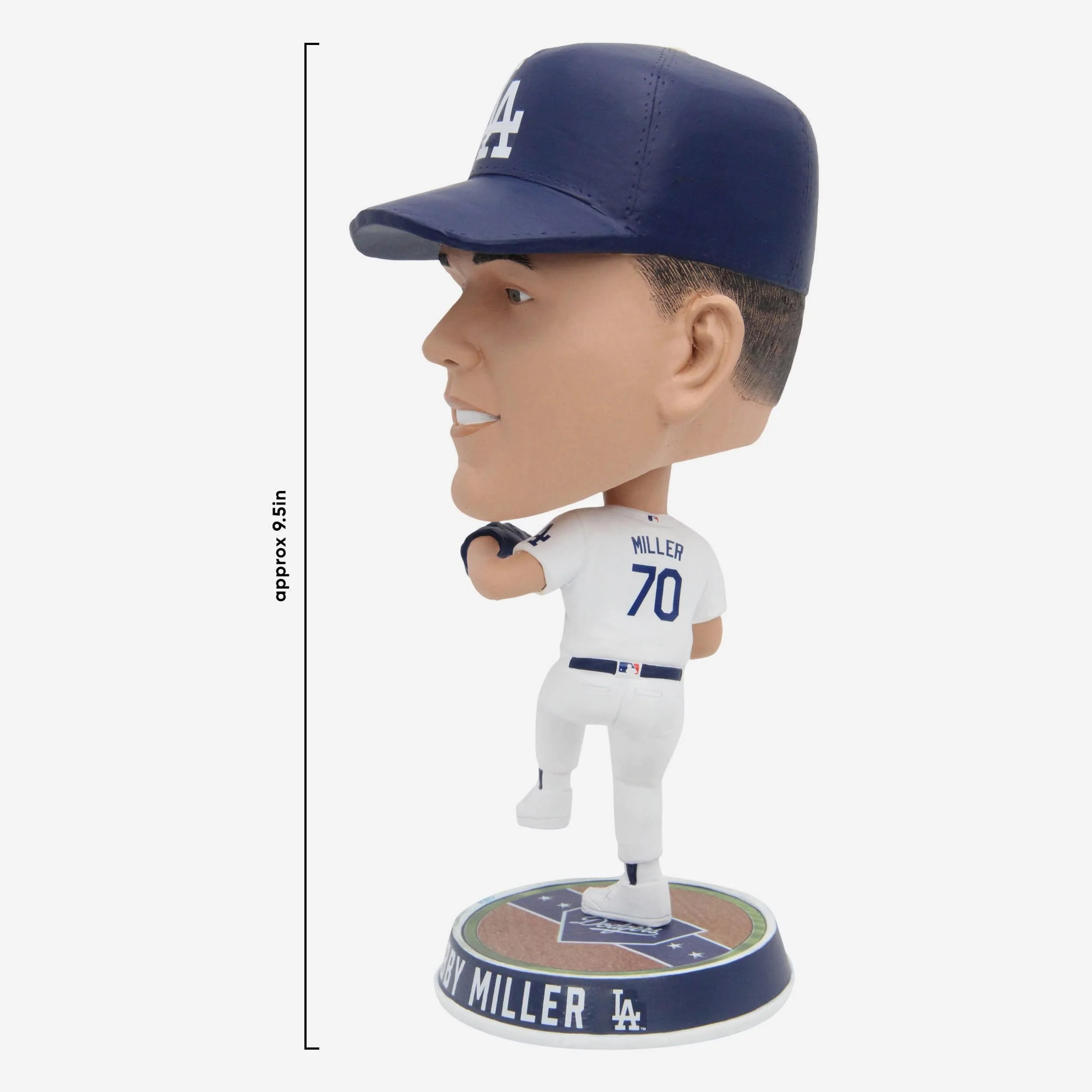 Bobby Miller Los Angeles Dodgers Field Stripe Bighead Bobblehead - Image 4