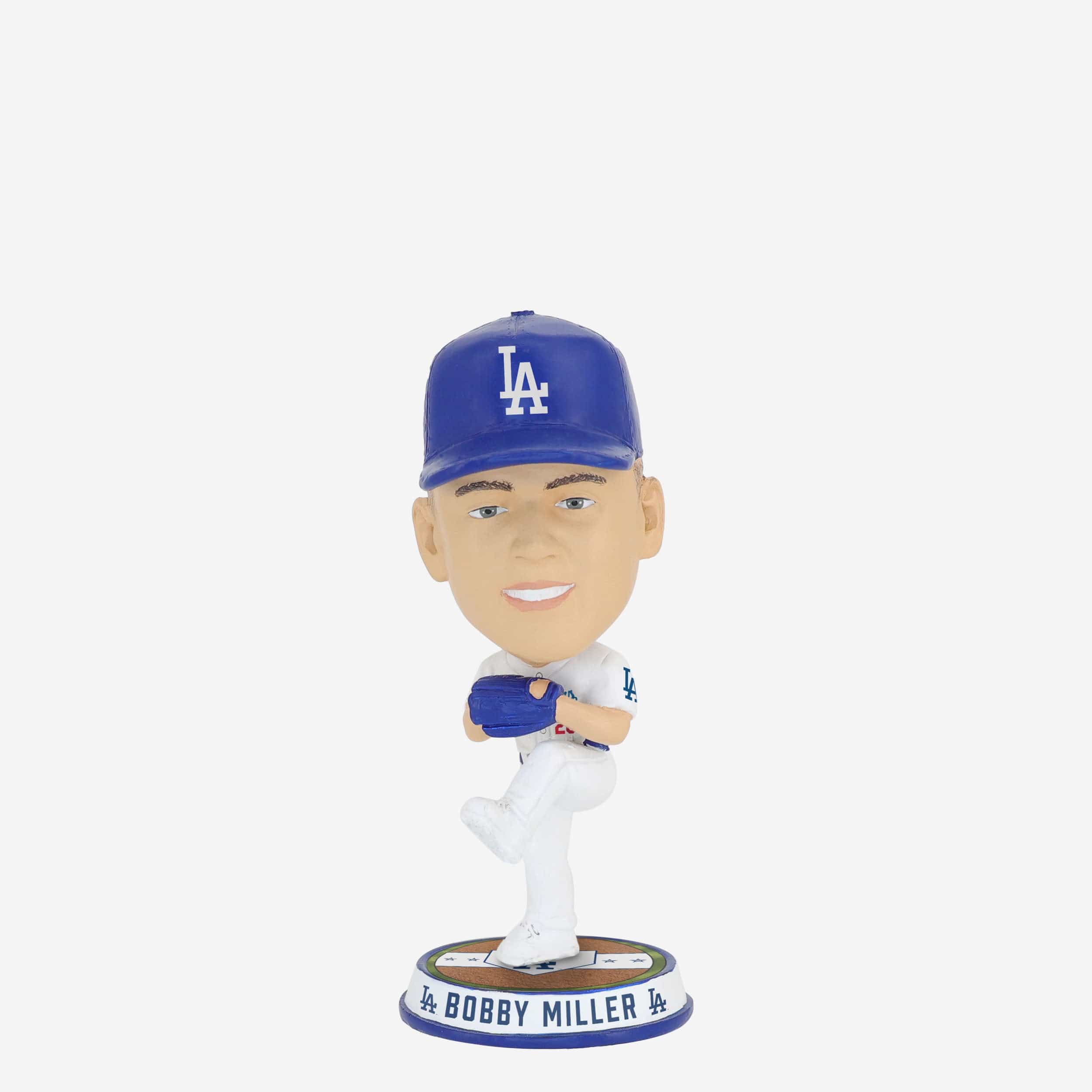 Bobby Miller Los Angeles Dodgers Field Stripe Mini Bighead Bobblehead