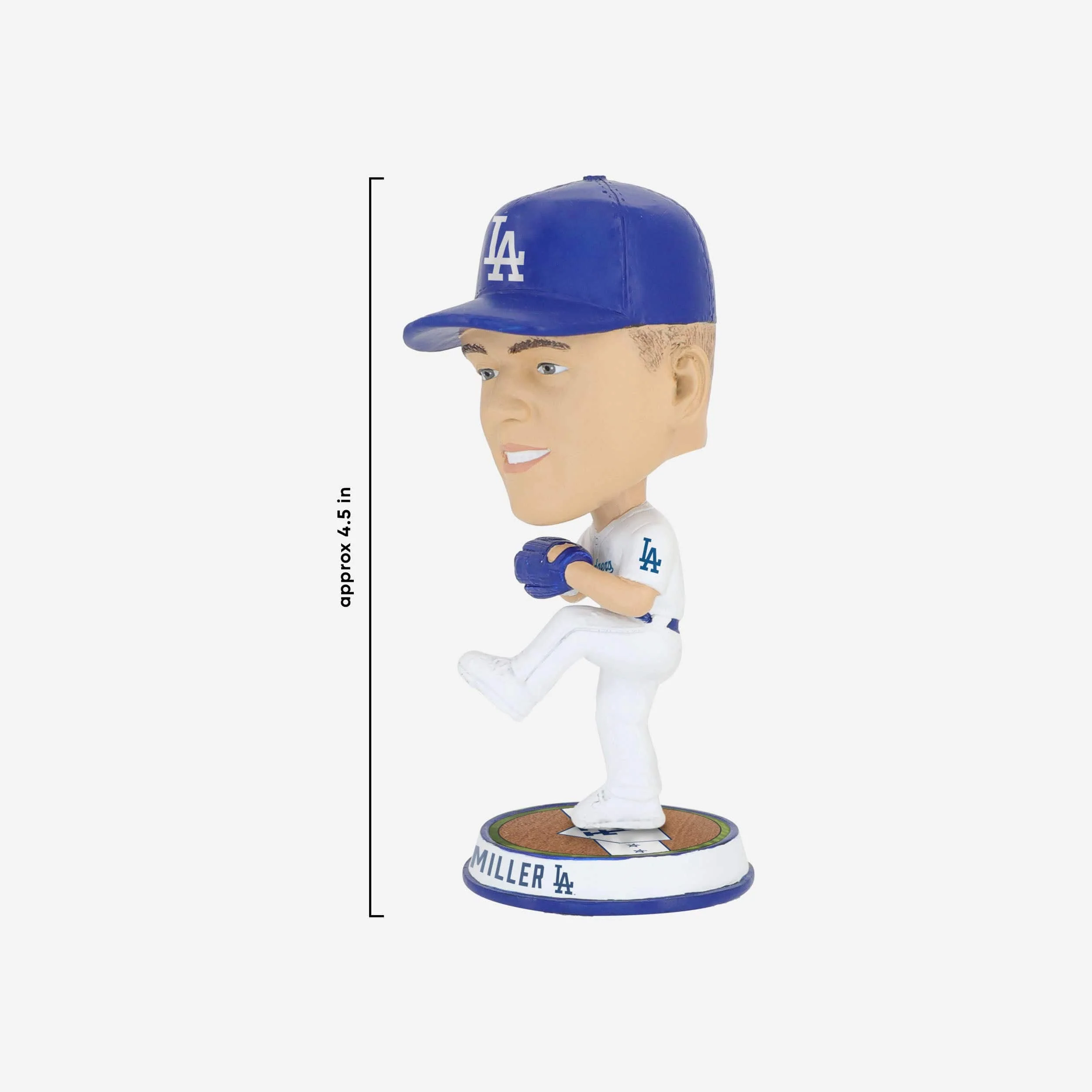 Bobby Miller Los Angeles Dodgers Field Stripe Mini Bighead Bobblehead - Image 4