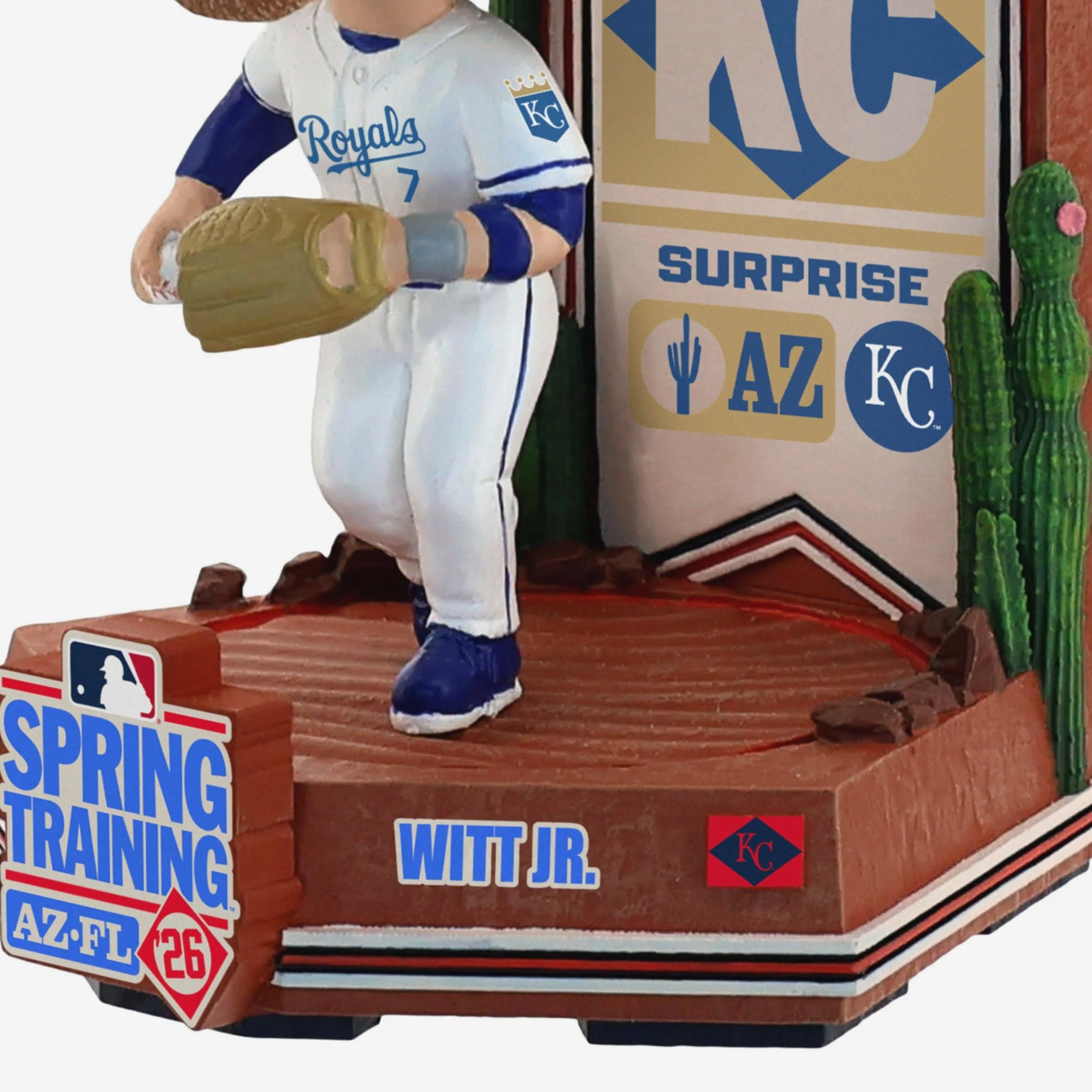Bobby Witt Jr Kansas City Royals 2026 Spring Training Cactus League Mini Bighead Bobblehead - Image 3